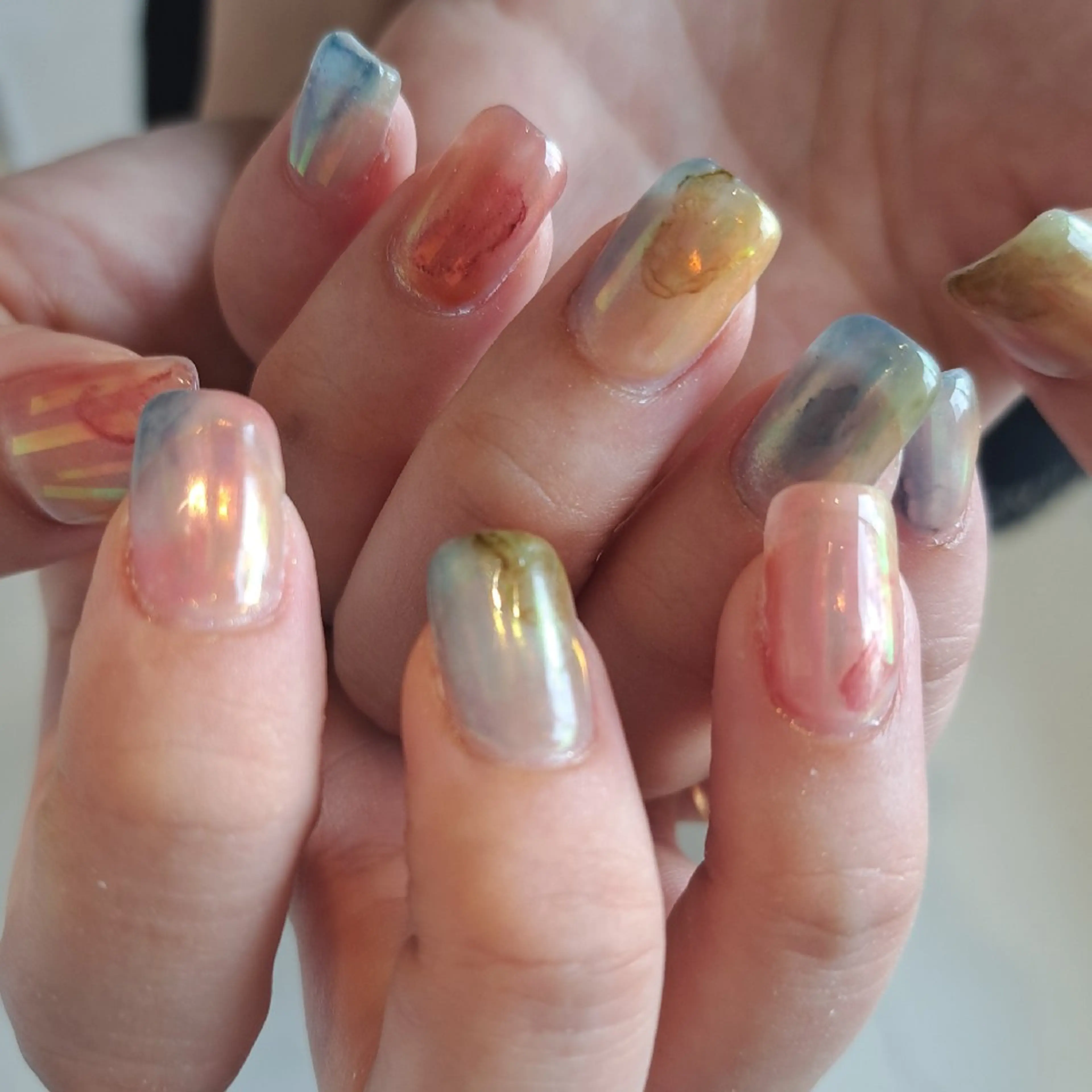ネイル アートネイル オーロラネイル ジェルネイル 持ち込み ニュアンスネイル Nail mood /アートし放題のネイルデザイン