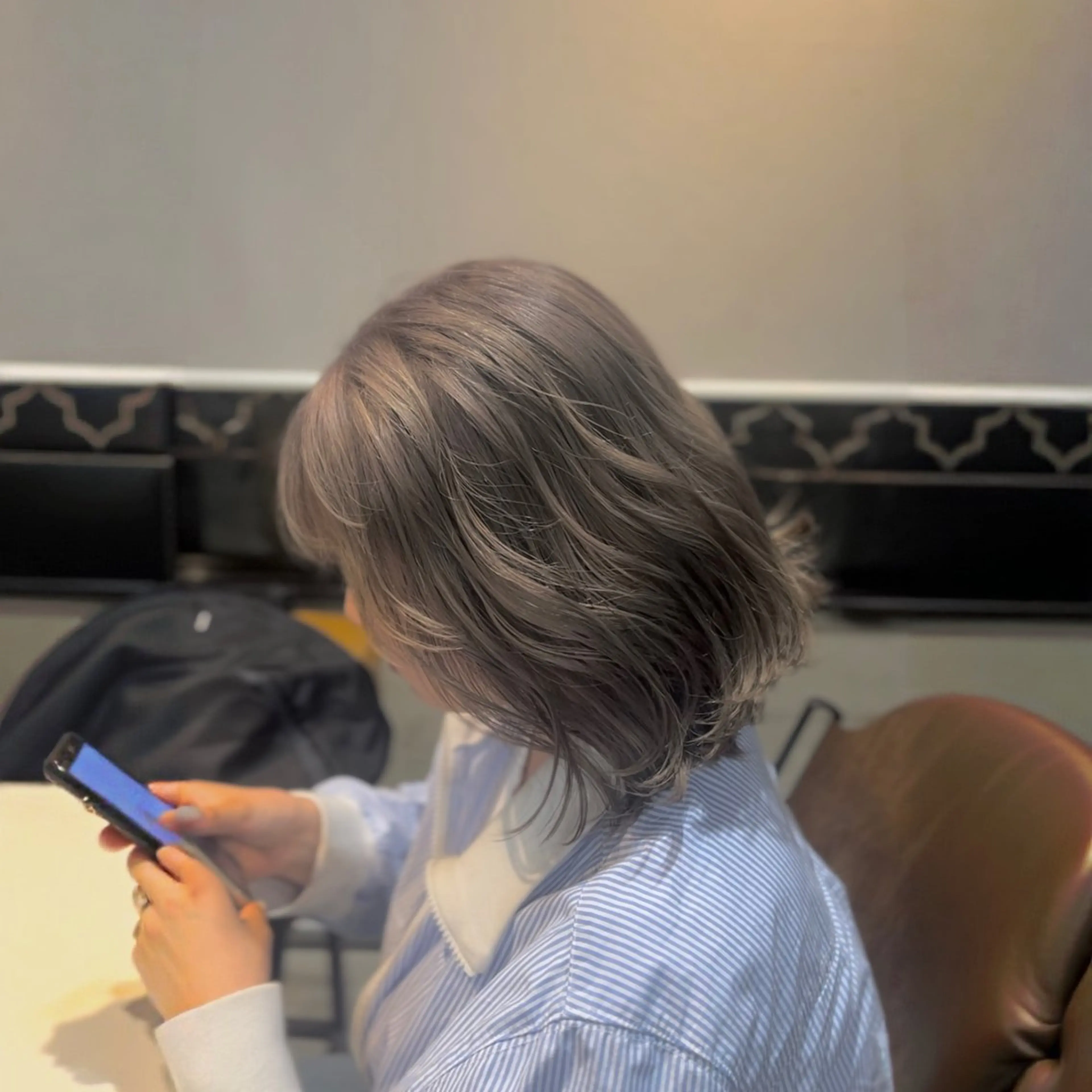 ショート カラー ブリーチ 透明感カラー グレージュ ヘアカラー 💎ブリーチ× 透明感✨Hayatoのヘアスタイル