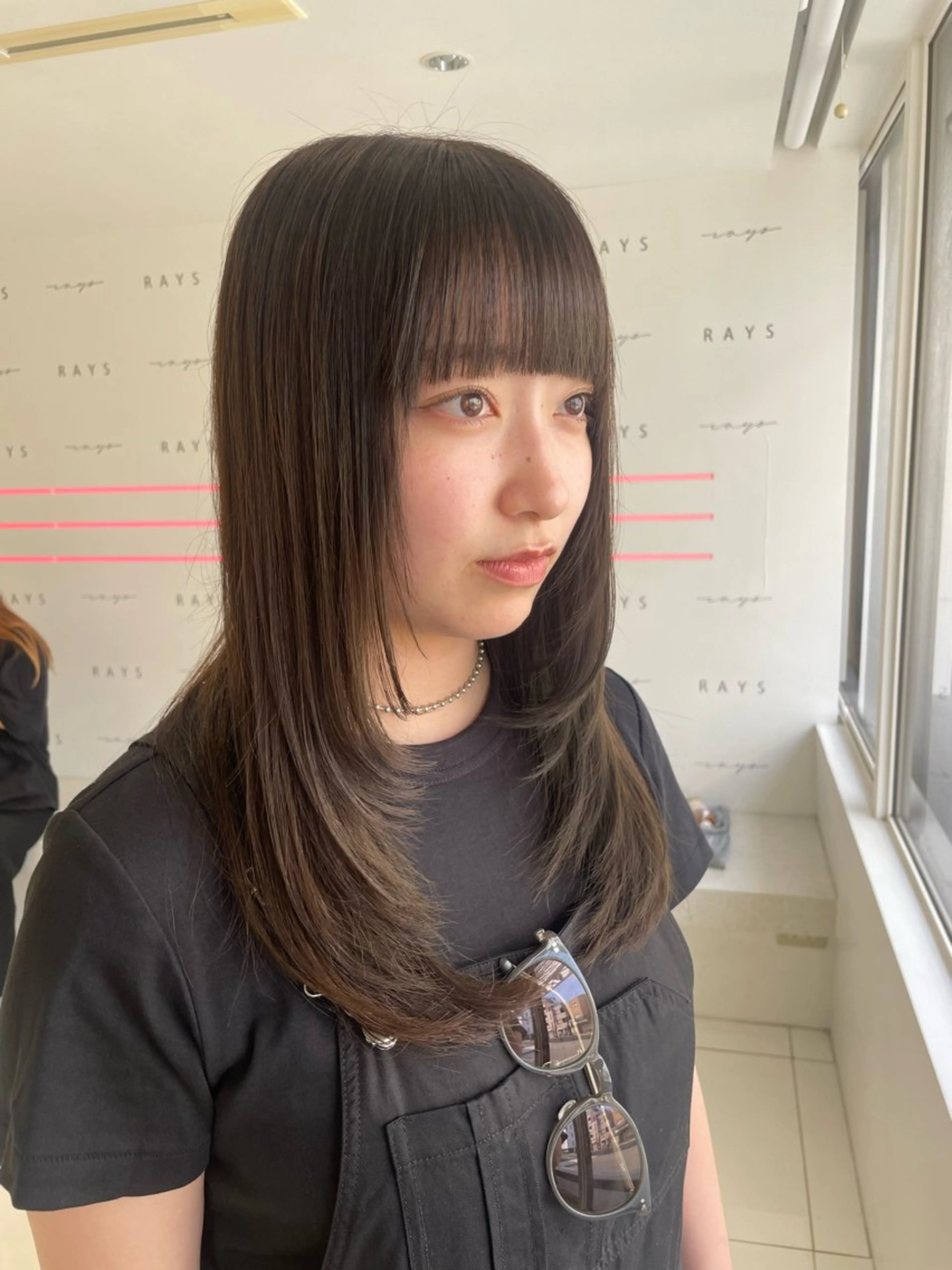 ロング 顔まわりレイヤー レイヤーカット カット NEST by chord （ネストバイコード）所属・🤍関根 朋香🤍のヘアスタイル