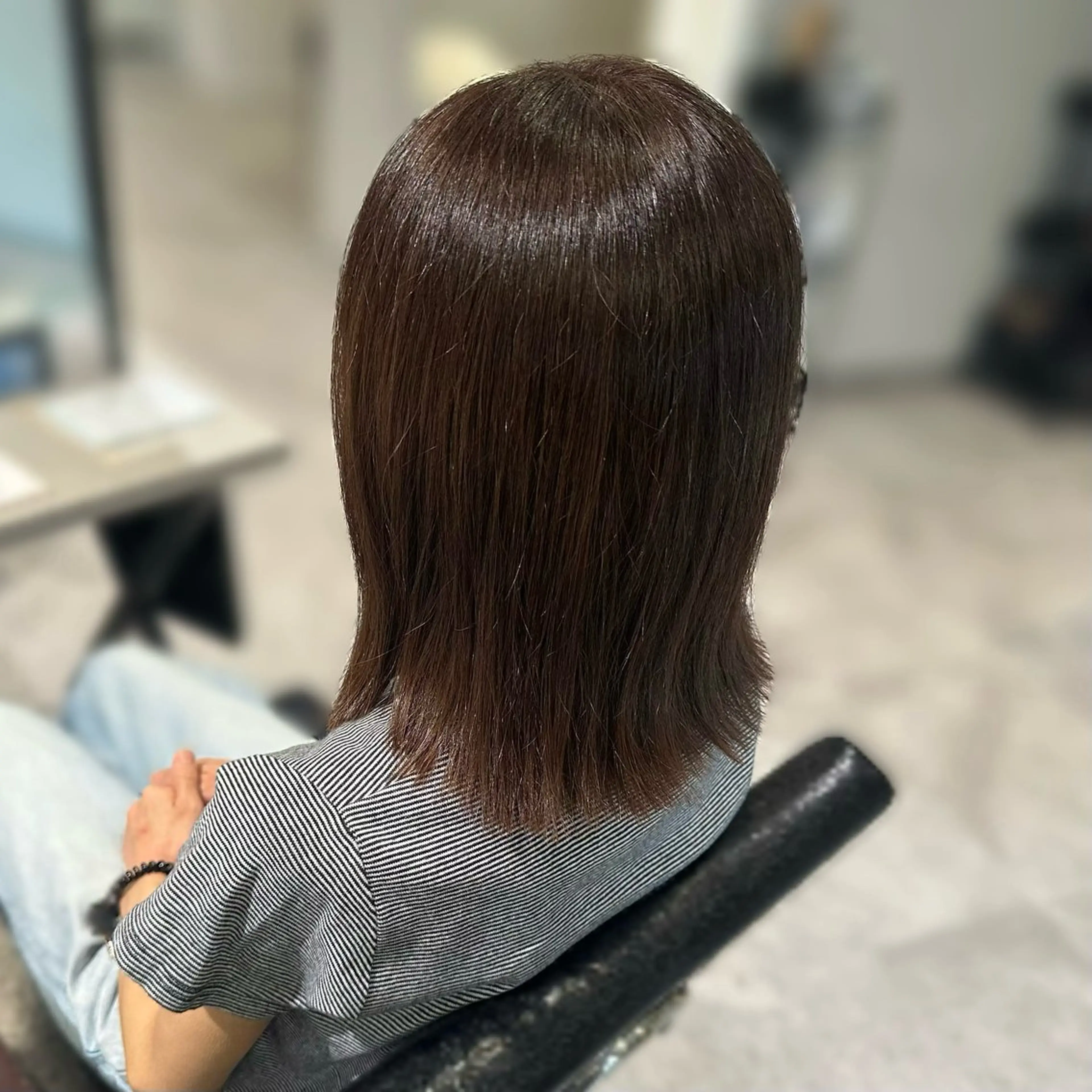 ミディアム カラー ベージュカラー ブラウンカラー ブラウンベージュ カット ヘアカラー トリートメント 岩本みるか/ 暖色カラー/ベージュのヘアスタイル