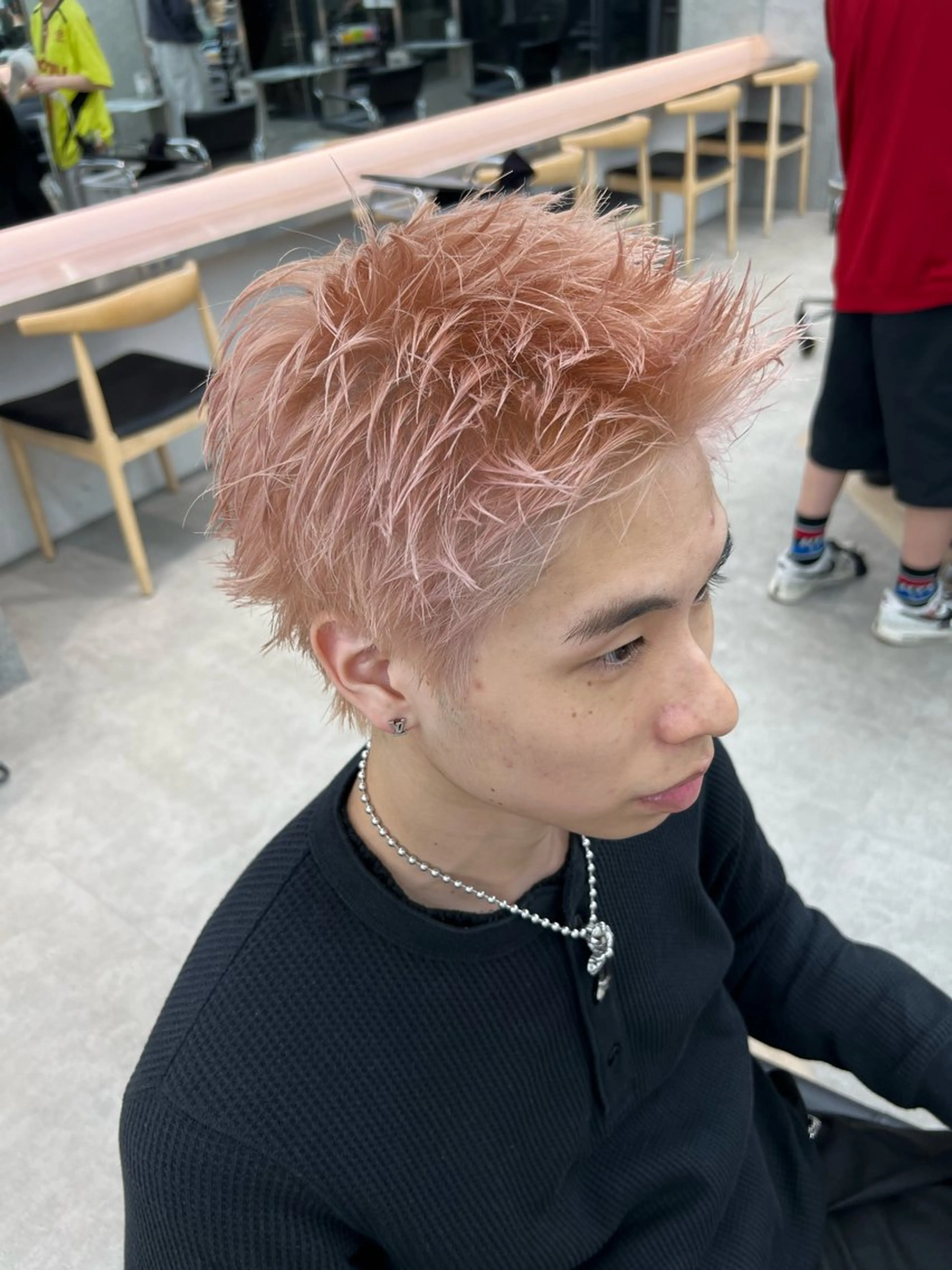 ショート カラー メンズ 🌀toa/波巻き✨ /メンズパーマ／栄のヘアスタイル