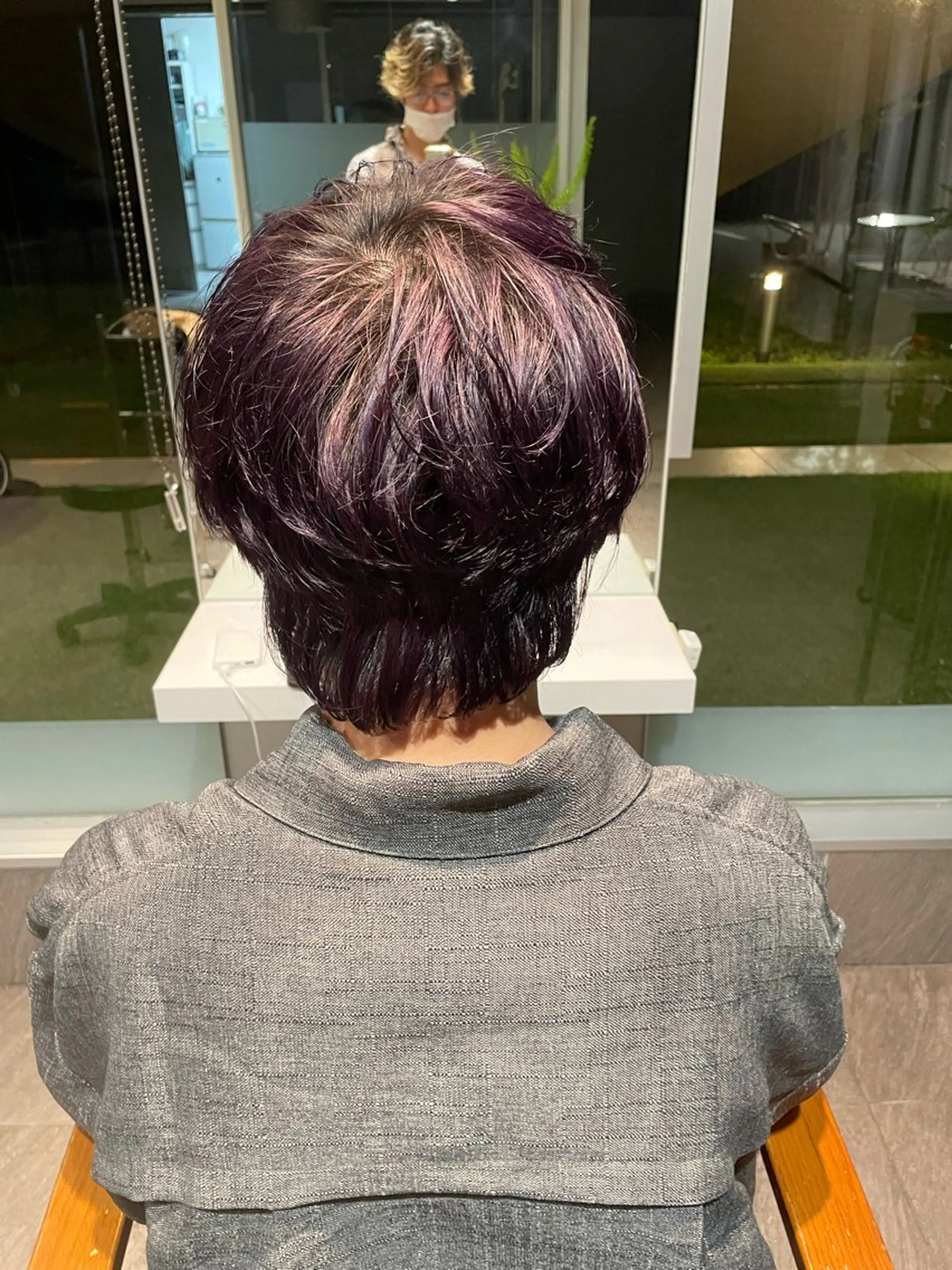 ショート カラー メンズ ダブルカラー LOKAHI所属・かわいい顔まわり/髪 質改善カラー/小池祐のヘアスタイル