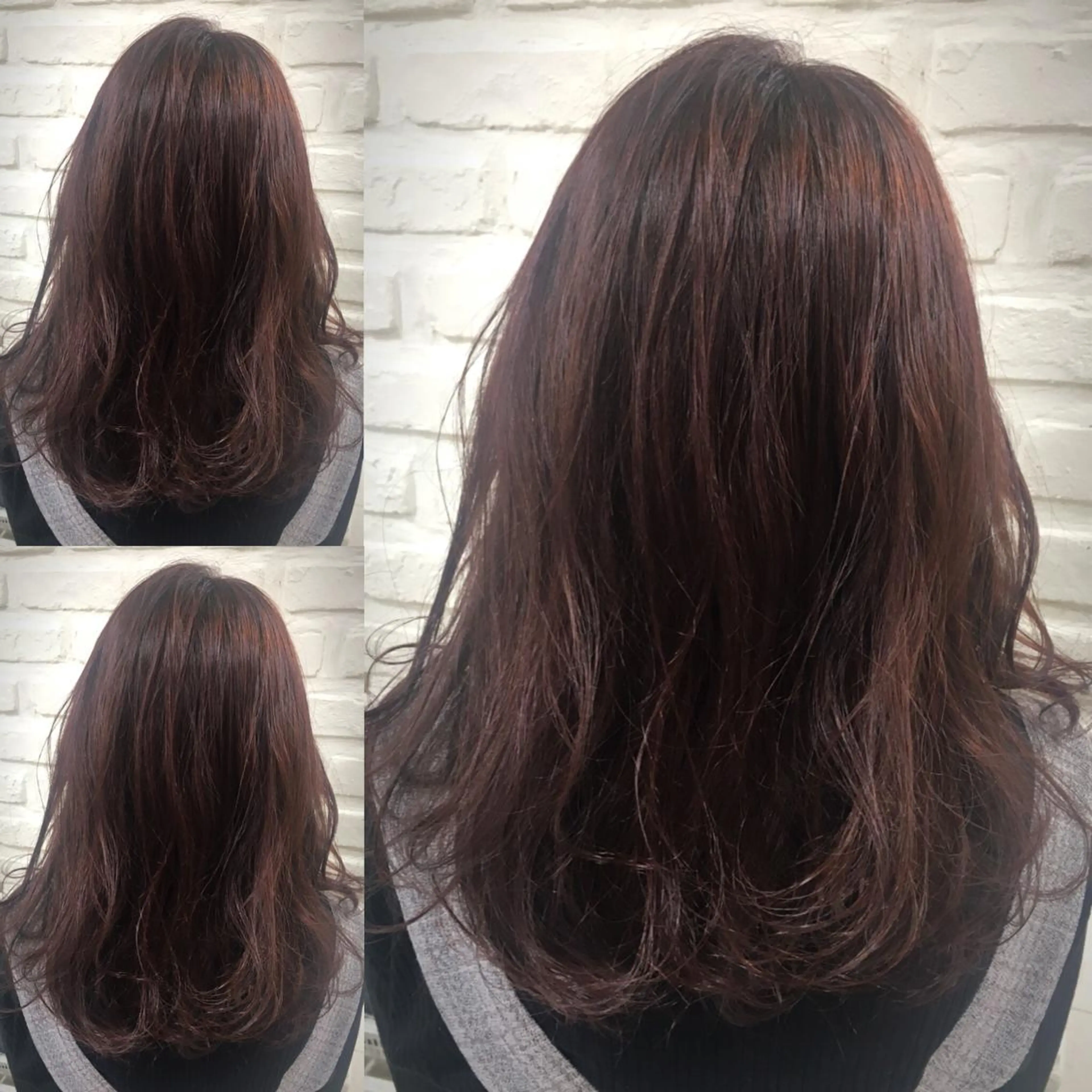 セミロング カラー ベージュカラー ピンクカラー ピンクベージュ バイオレットカラー ヘアカラー トリートメント K kasumiのヘアスタイル