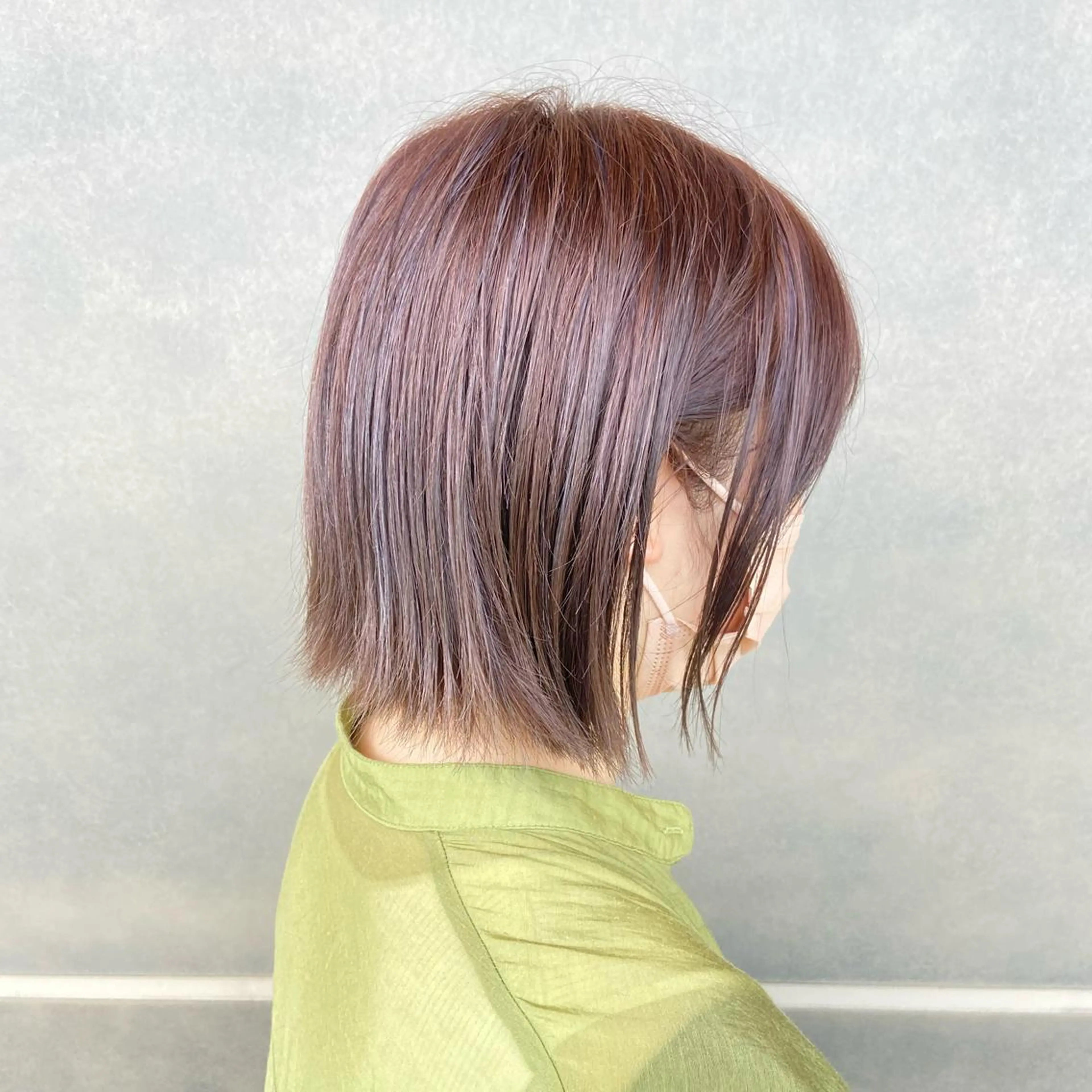 ショート カラー PULSE yokohama所属・レイヤー |オリーブ |ヘーゼルベージュのヘアスタイル