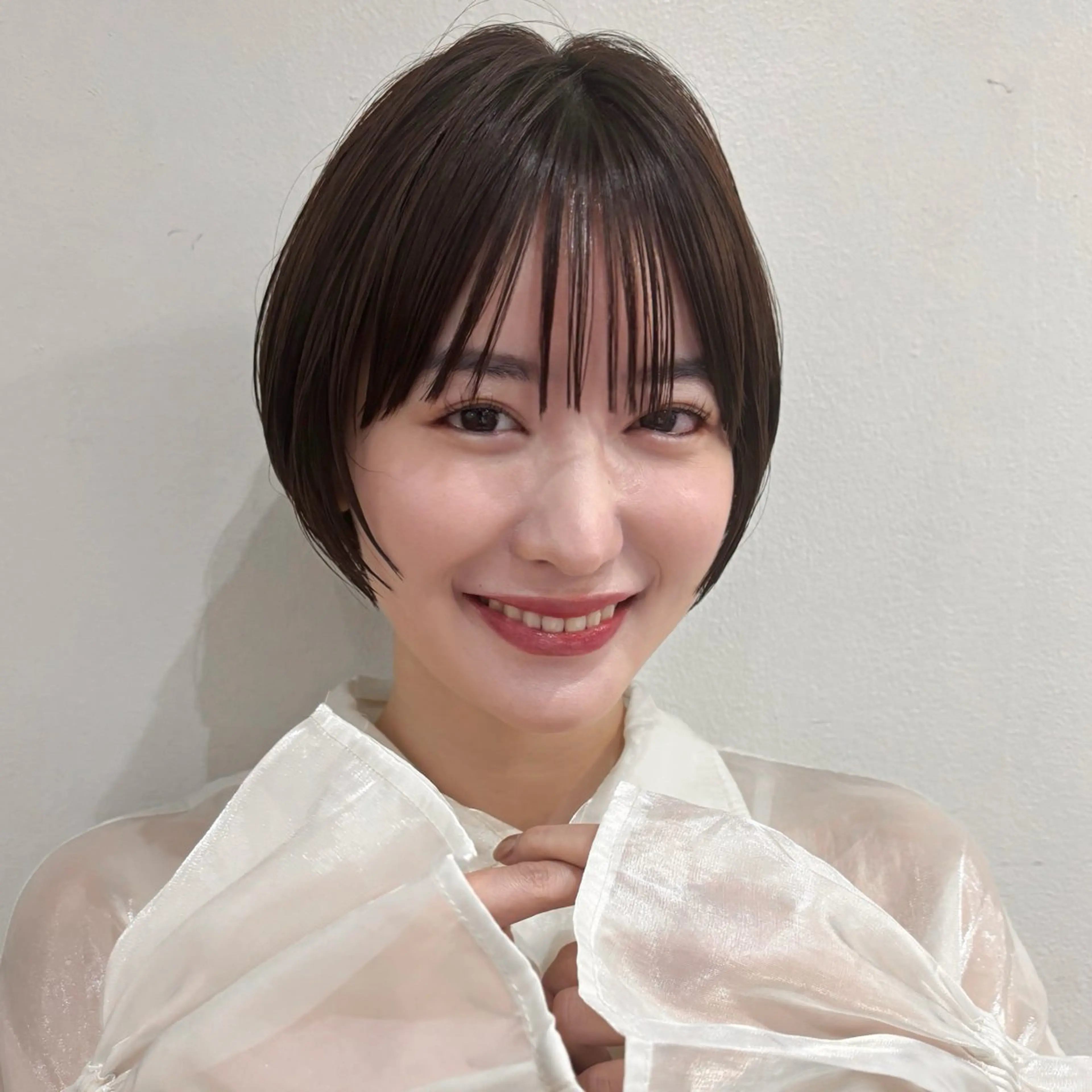 ショート ショートヘア トリートメント カット トリートメント MINX青山店所属・結莉/ボブ/ 縮毛矯正のヘアスタイル
