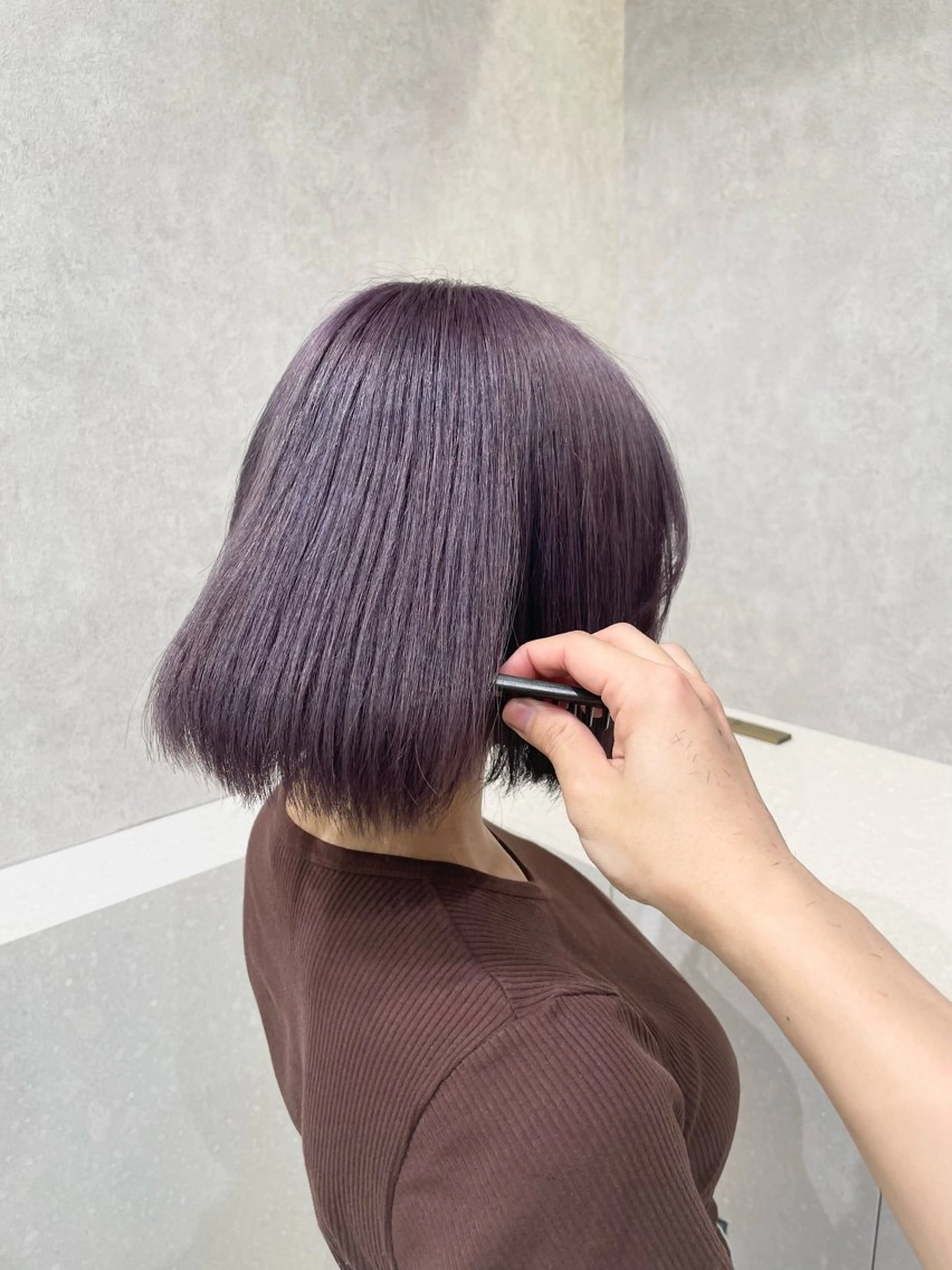 ショート カラー ヘアカラー トリートメント 韓国ヘア🇰🇷艶髪 カラー/yui🎀のヘアスタイル