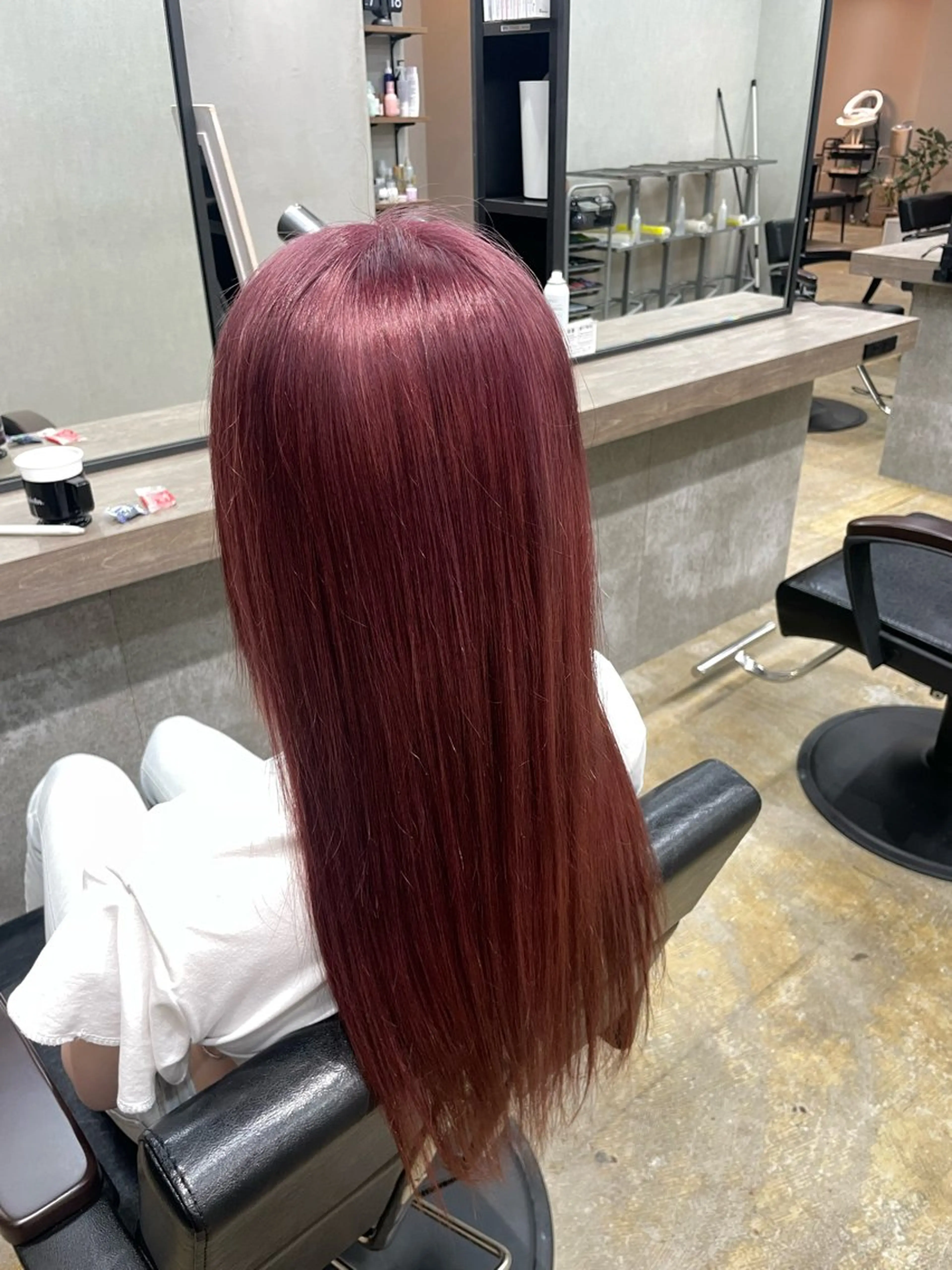 ロング カラー ピンクカラー ヘアカラー ブレンバイドット所属・ニュアンスカラー/ 🫧レミ(坊主)のヘアスタイル