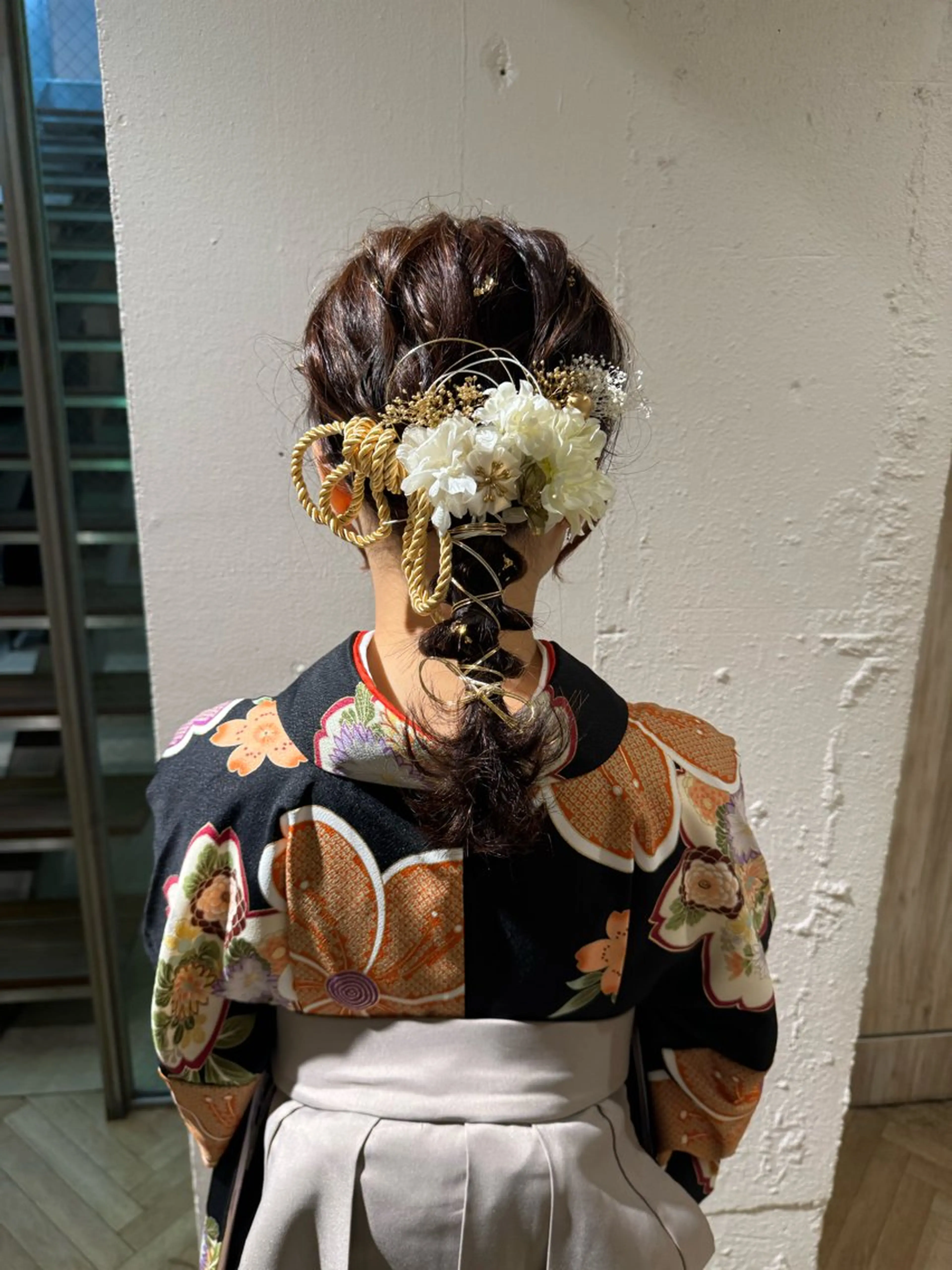 ヘアアレンジ 着付け 🍪ﾖｼｲﾊﾙﾈ🍪 ﾗﾍﾞﾝﾀﾞｰｶﾗｰのヘアスタイル