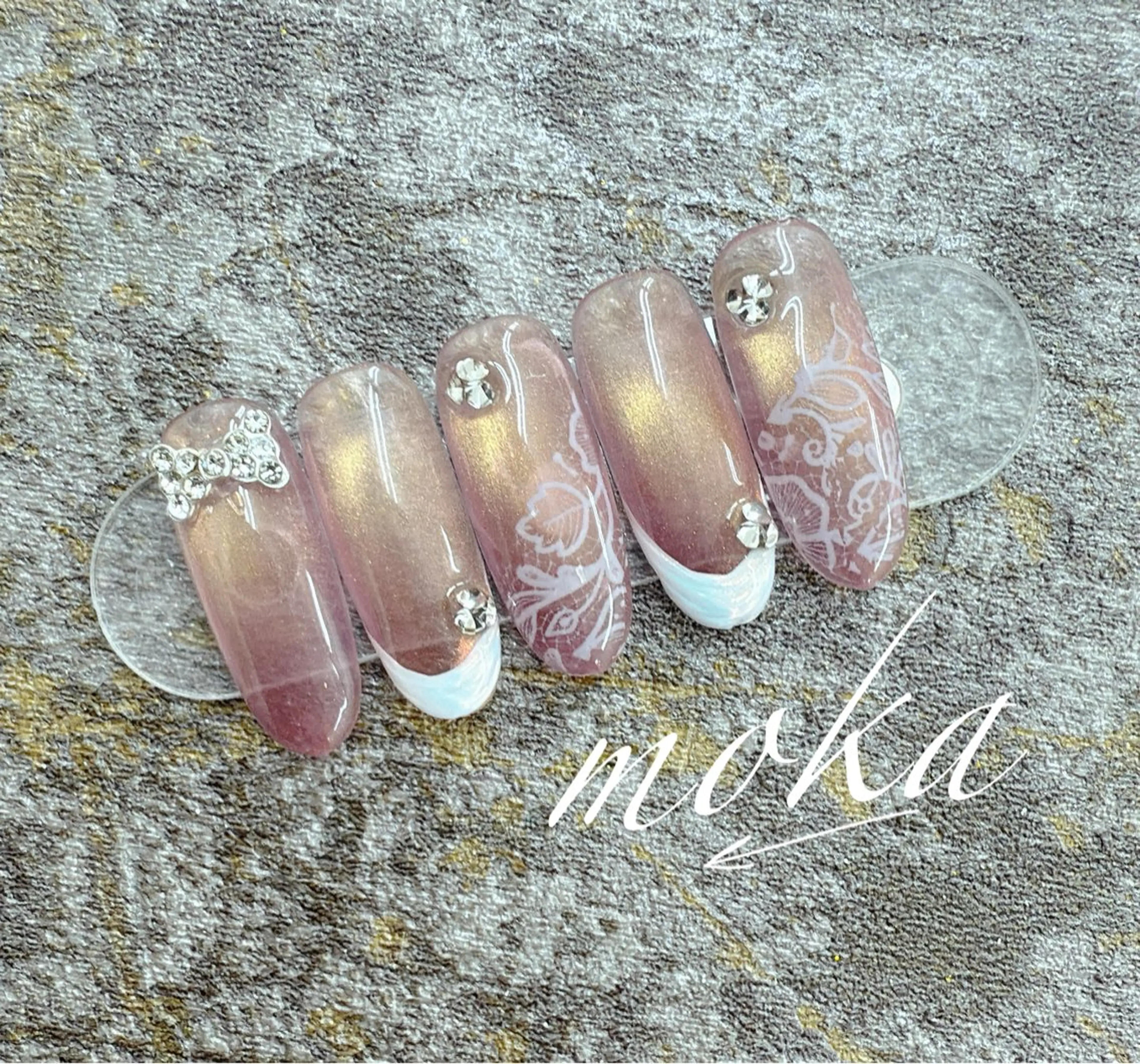 ネイル ハンドネイル ハンドケア 胡蝶蘭レディースサロ ンNailMOKAのネイルデザイン