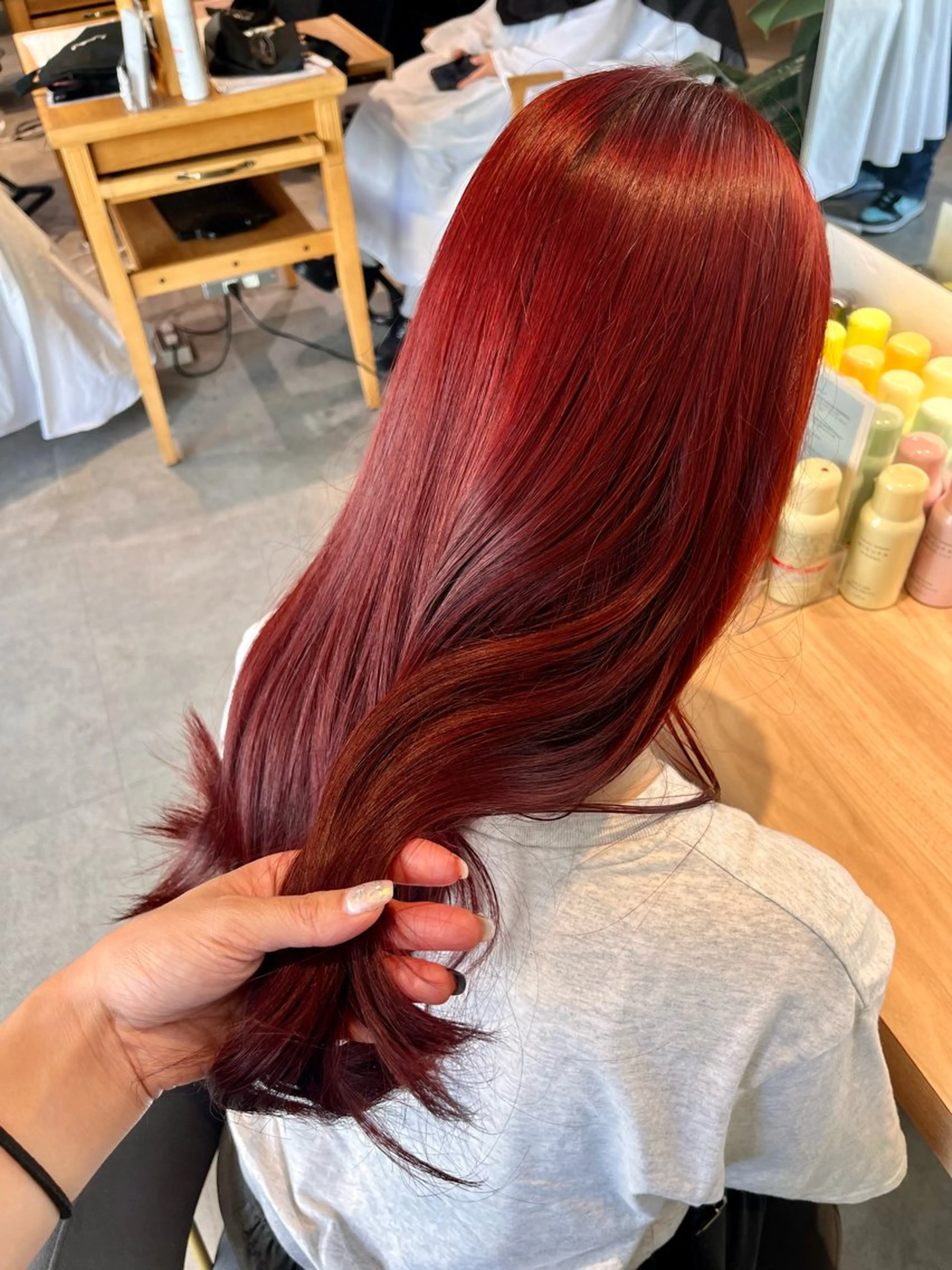 ロング カラー ヘアカラー トリートメント 透明感カラー/ 髪質改善🌼ルナのヘアスタイル