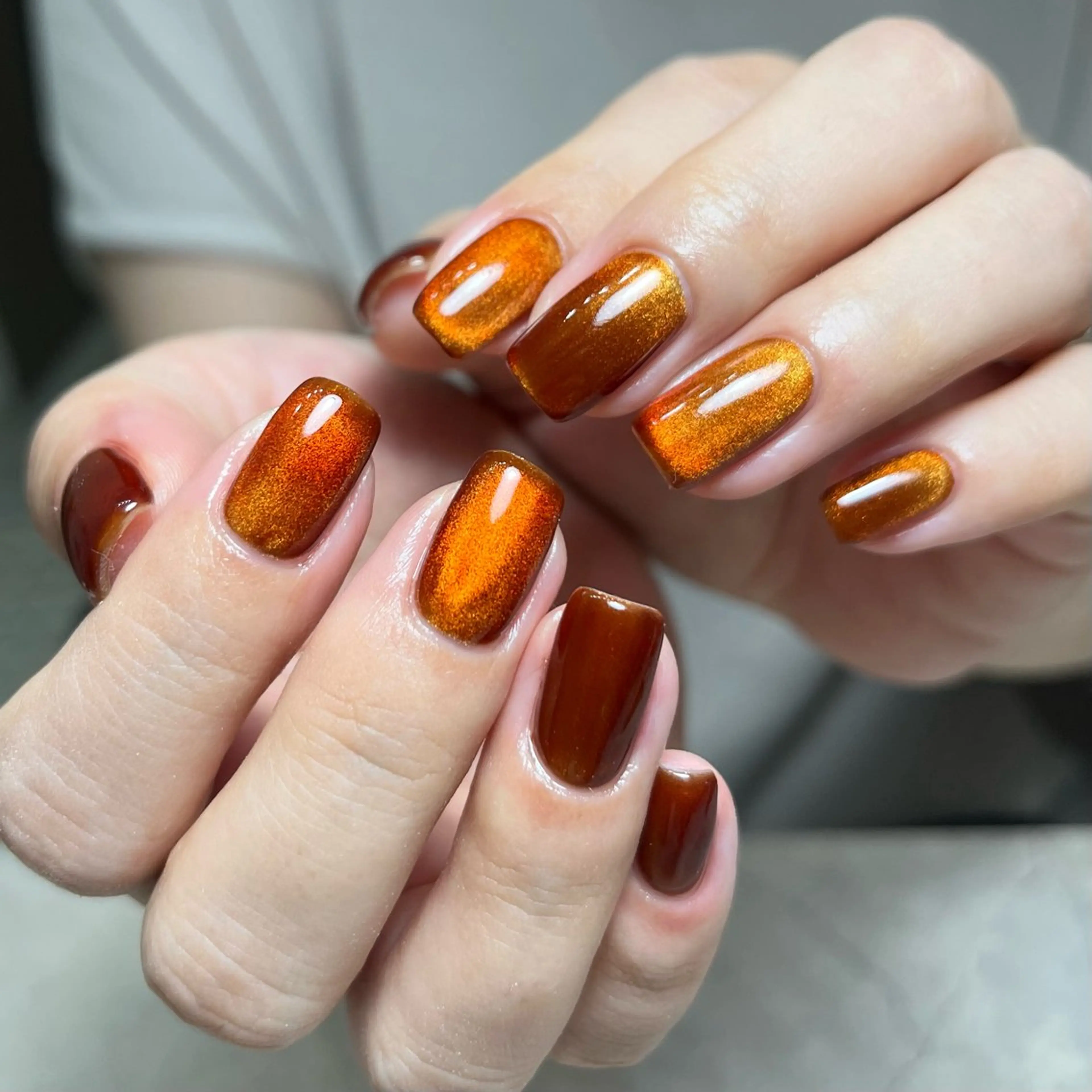ネイル グリーン マグネットネイル nail salon O (en)所属・vegh. nail／阿波座のネイルデザイン