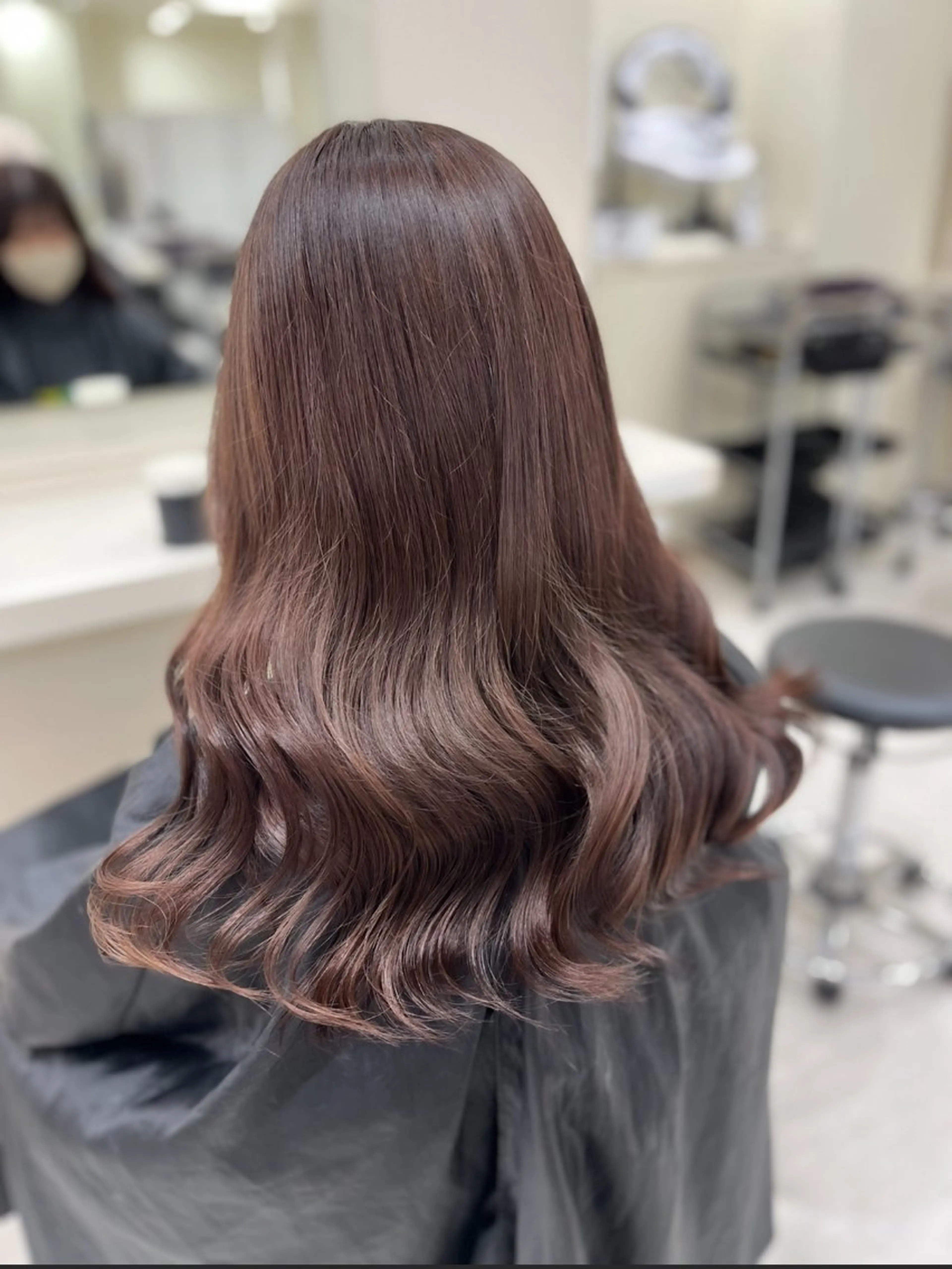 ロング カラー ヘアカラー ヘアセット 大人上品ベージュ 🎀HARUNAのヘアスタイル
