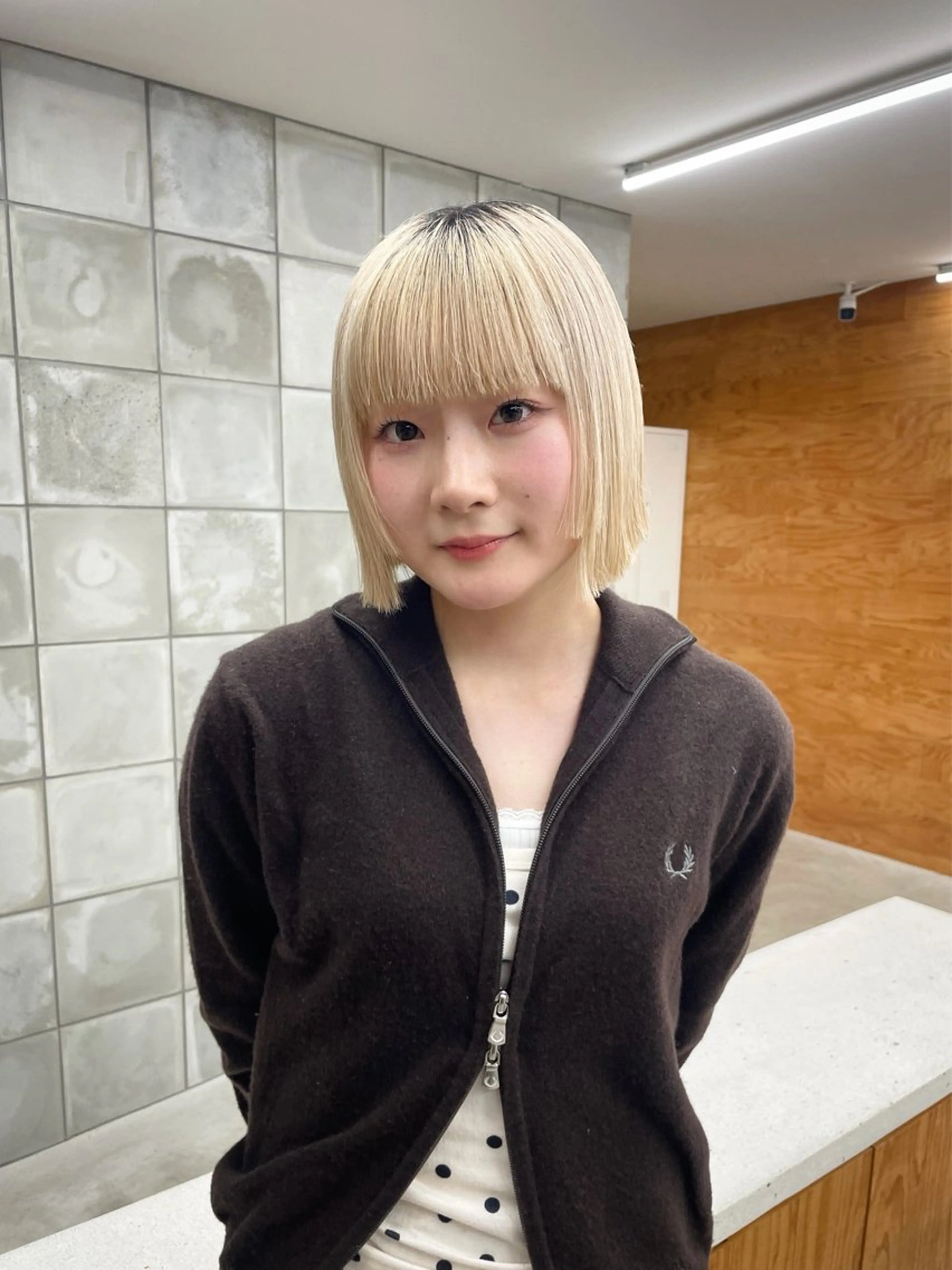 ショート ボブ 小顔カット 榛葉 夢乃のヘアスタイル