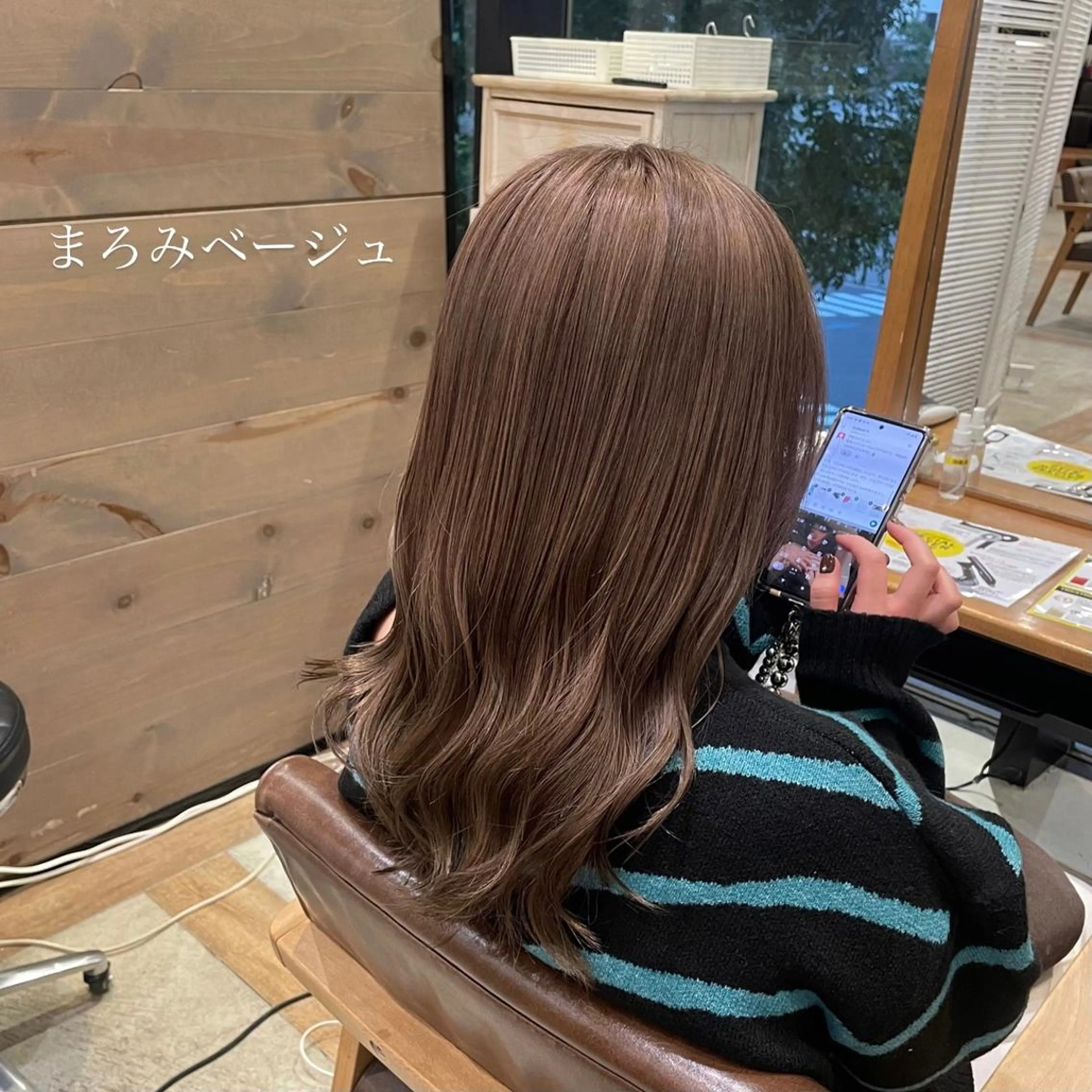 カラー ベージュカラー ブリーチ 🍒ばばみさき 🍒のヘアスタイル