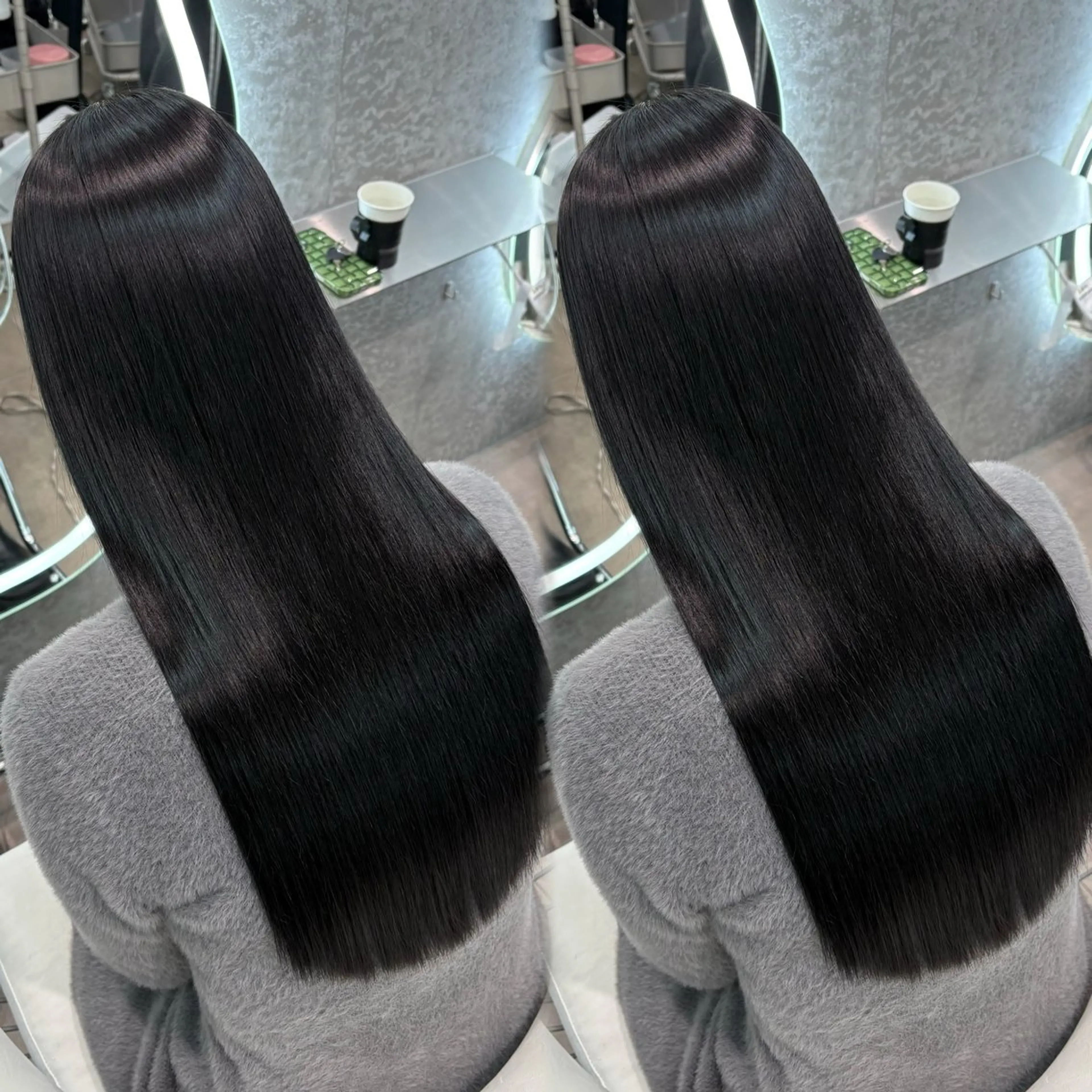 ロング ヘアアレンジ アッシュ ボブ くびれヘア 顔まわりレイヤー 顔周りカット 縮毛矯正 トリートメント ヘアセット 大宮🩵縮毛矯正 髪質改善 佐藤 和のヘアスタイル