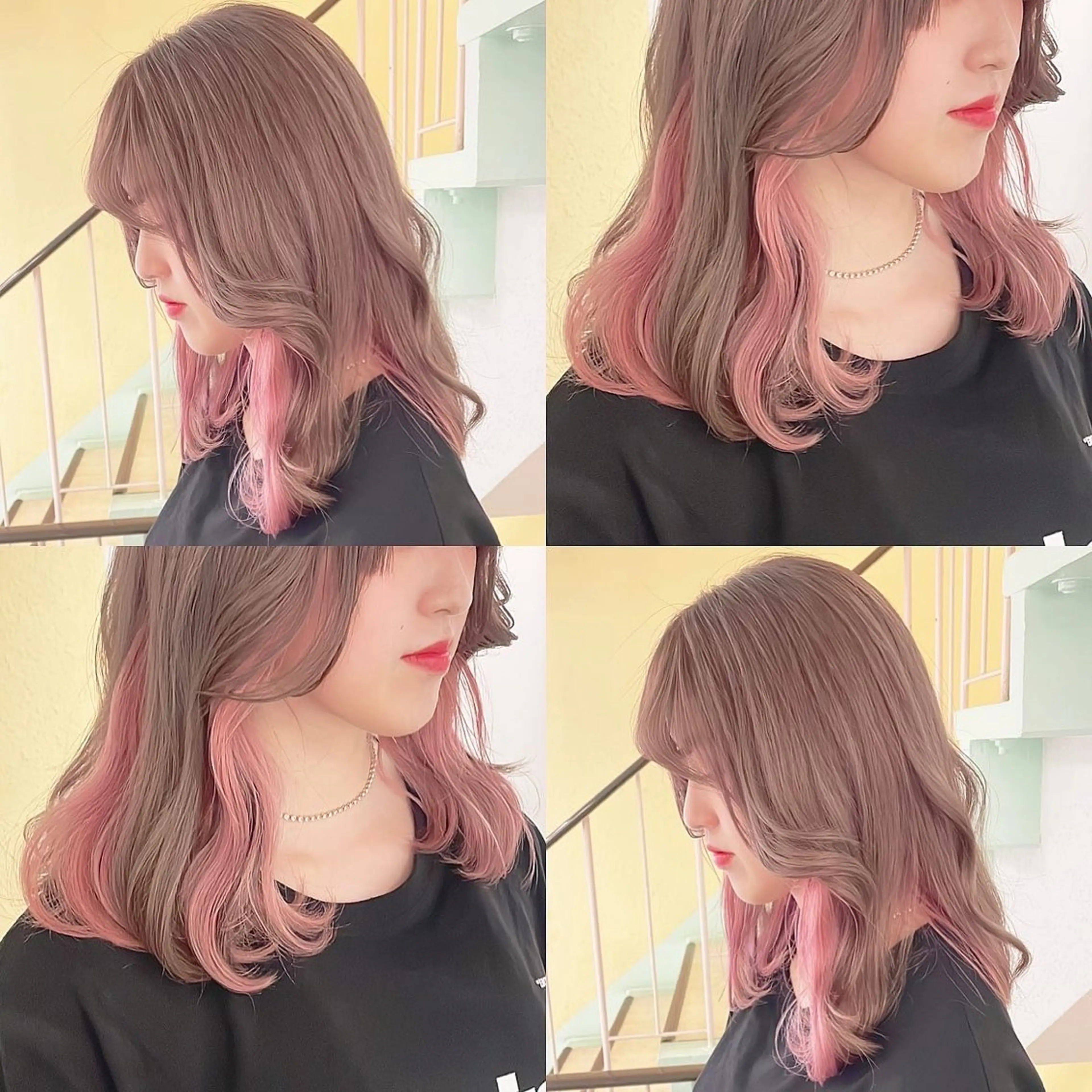 カラー ブリーチ ヘアカラー トリートメント 渋谷:インナーカラー ／🍒エリカ🍒のヘアスタイル