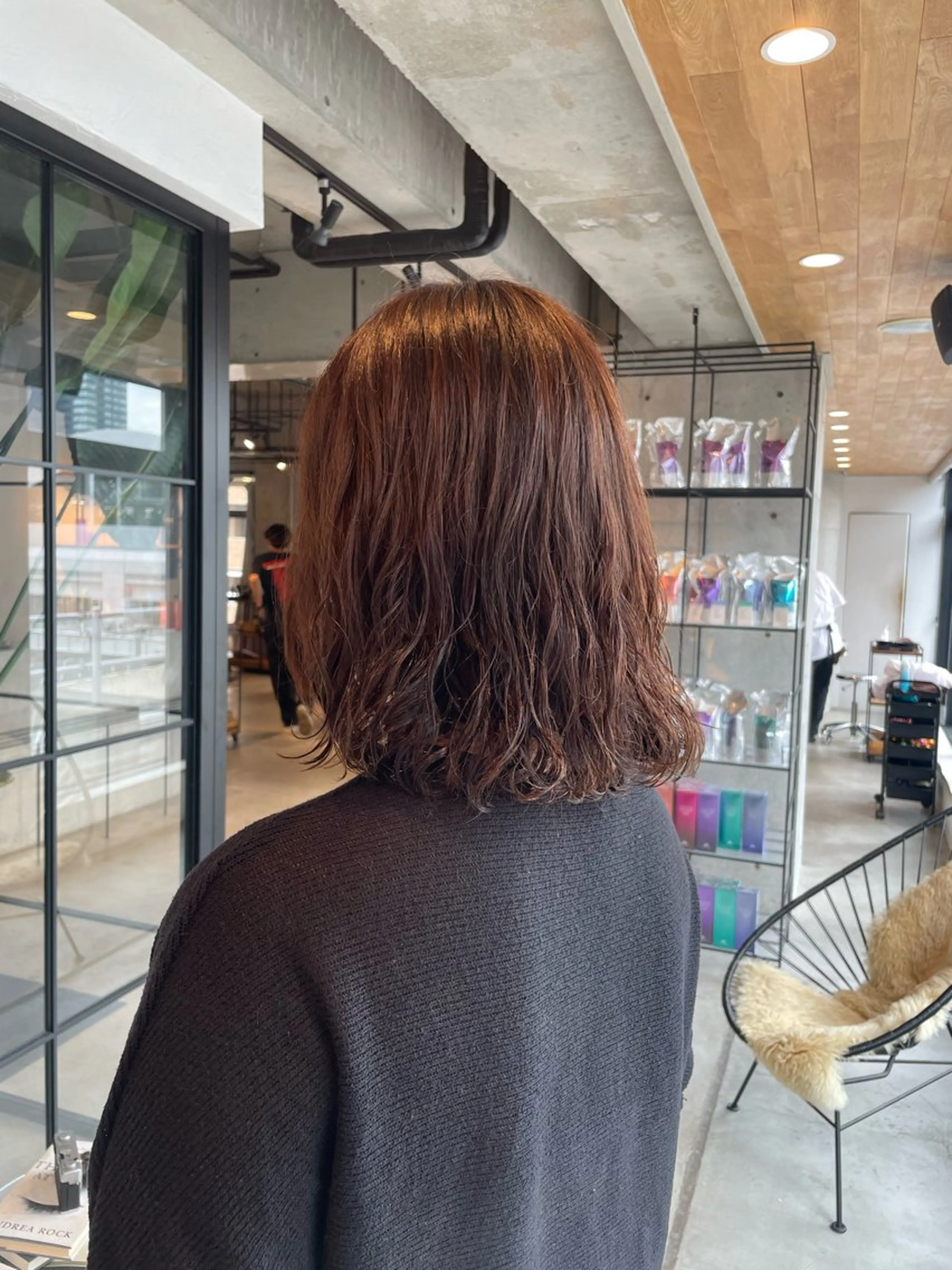 ミディアム ベージュカラー/新潟 オリーブ/落合優吾のヘアスタイル