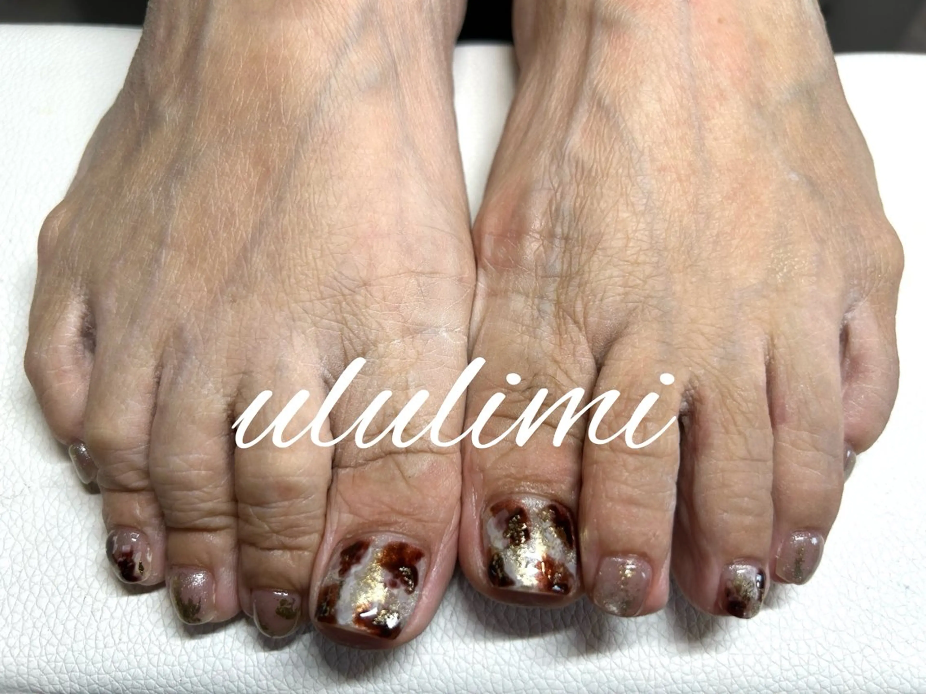 ネイル べっ甲ネイル ululimi nailsalonのネイルデザイン