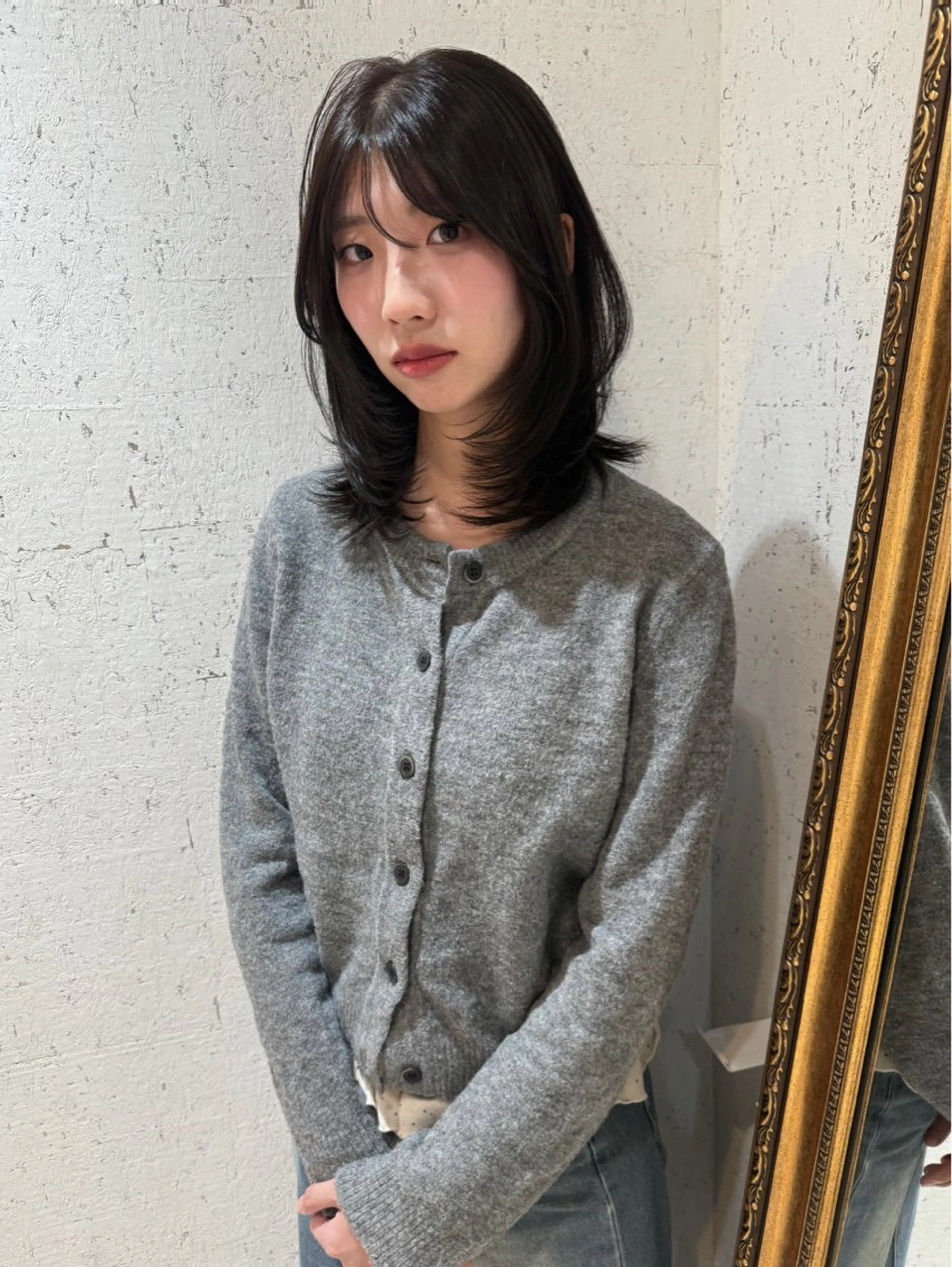 ミディアム カラー カット ヘアカラー トリートメント mai / linoah˚✧のヘアスタイル