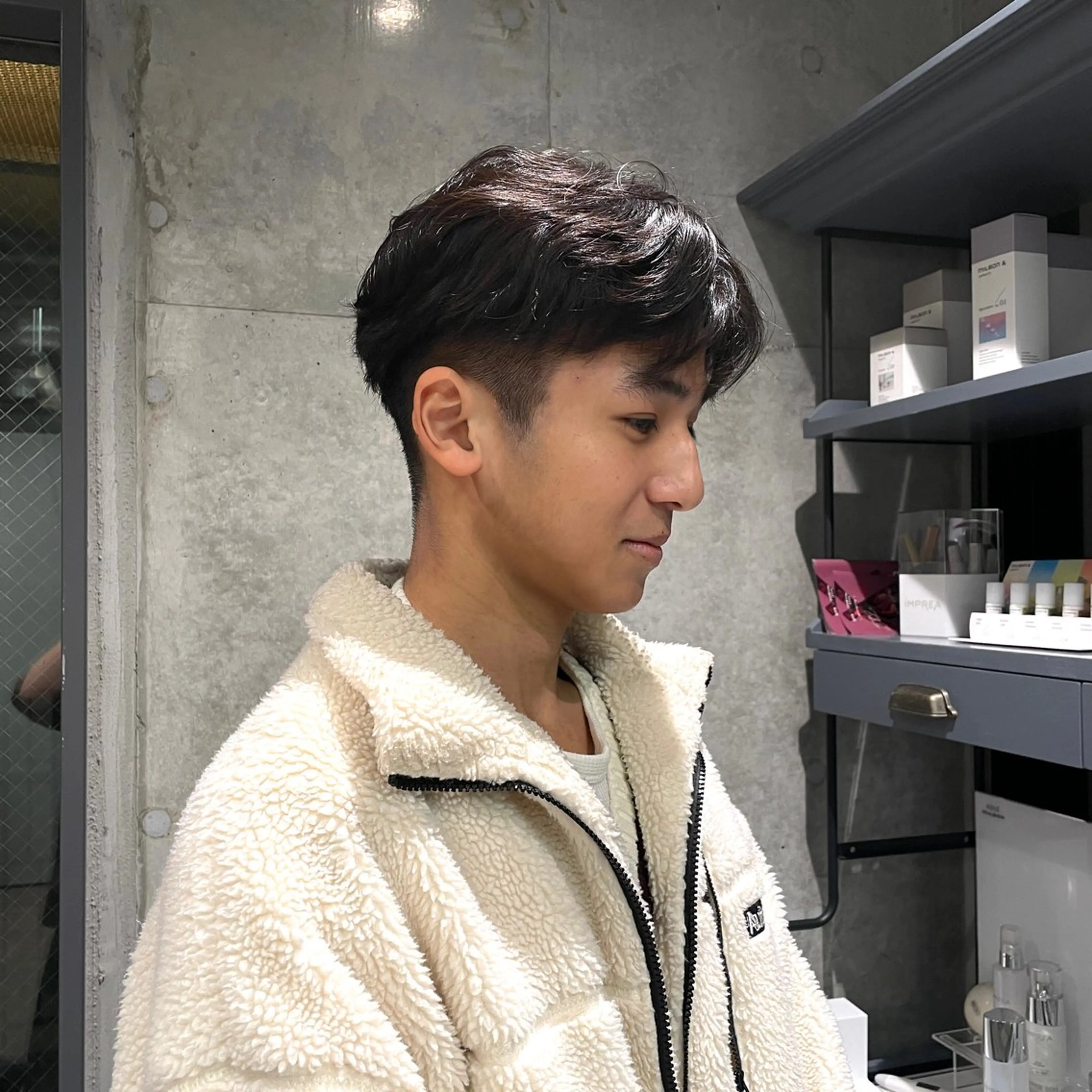 メンズ カット ヘッドスパ 透明感カラー/ アレンジ/篠崎渚彩のヘアスタイル