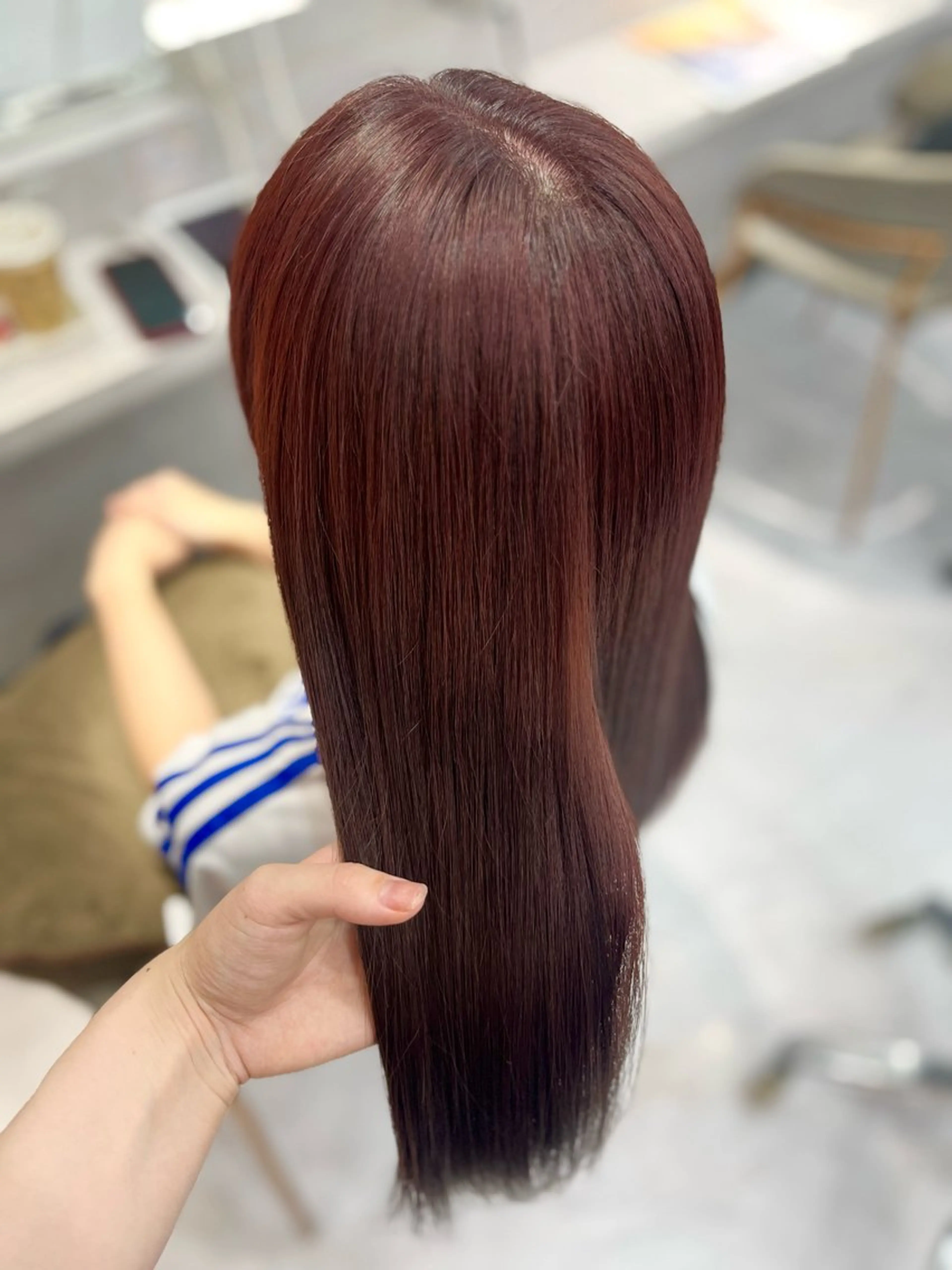 セミロング ヘアカラー トリートメント XENA RENA 名駅 / 艶カラーのヘアスタイル