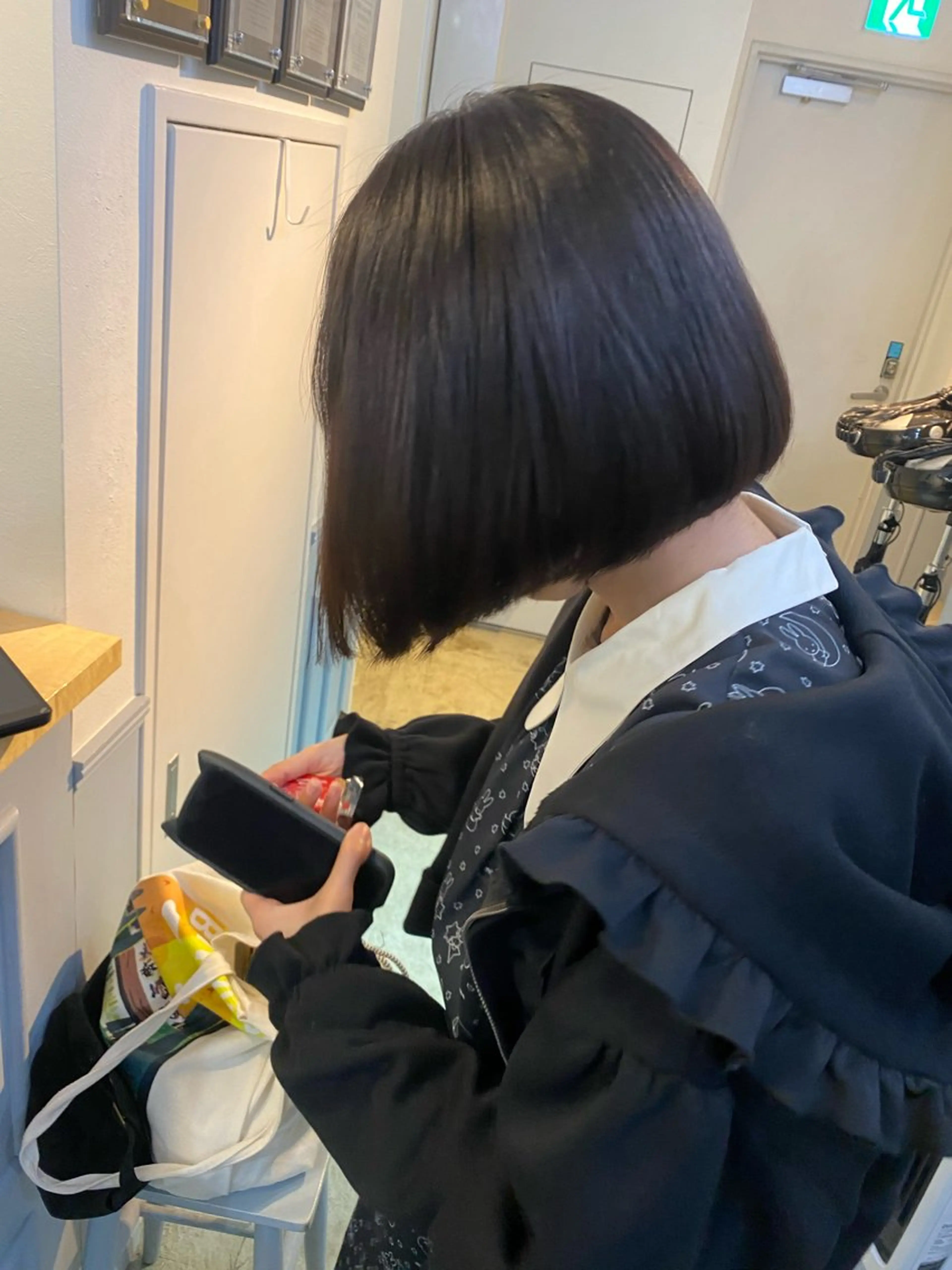ショート 前下がりボブ ボブ トリートメント カット ヘアカラー トリートメント SALOWIN銀座PAYⅡ店所属・GINZARay2 風本朱里🐥のヘアスタイル