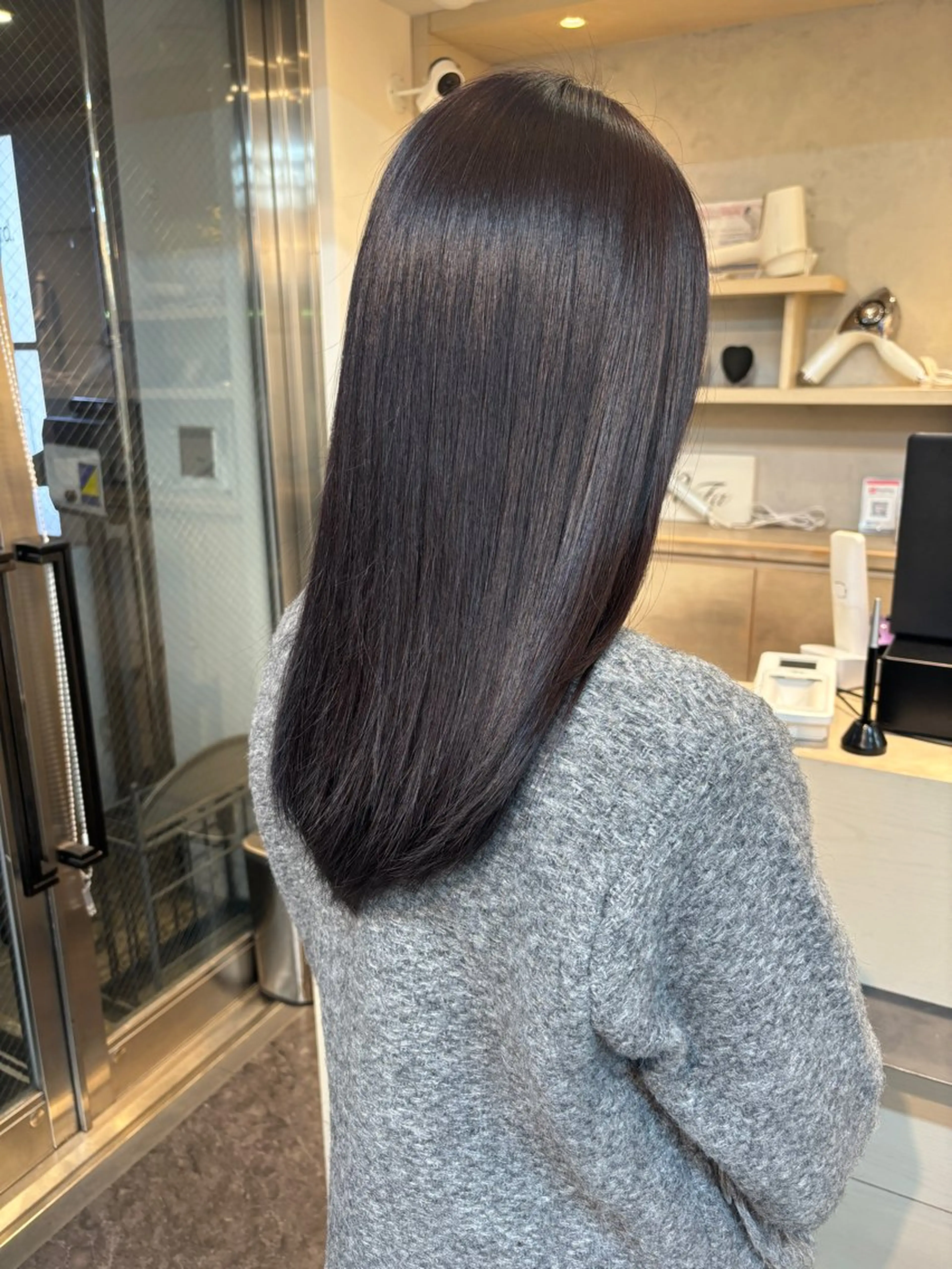 セミロング カラー ヘアカラー ラベンダーカラー ♡Wakana♡のヘアスタイル