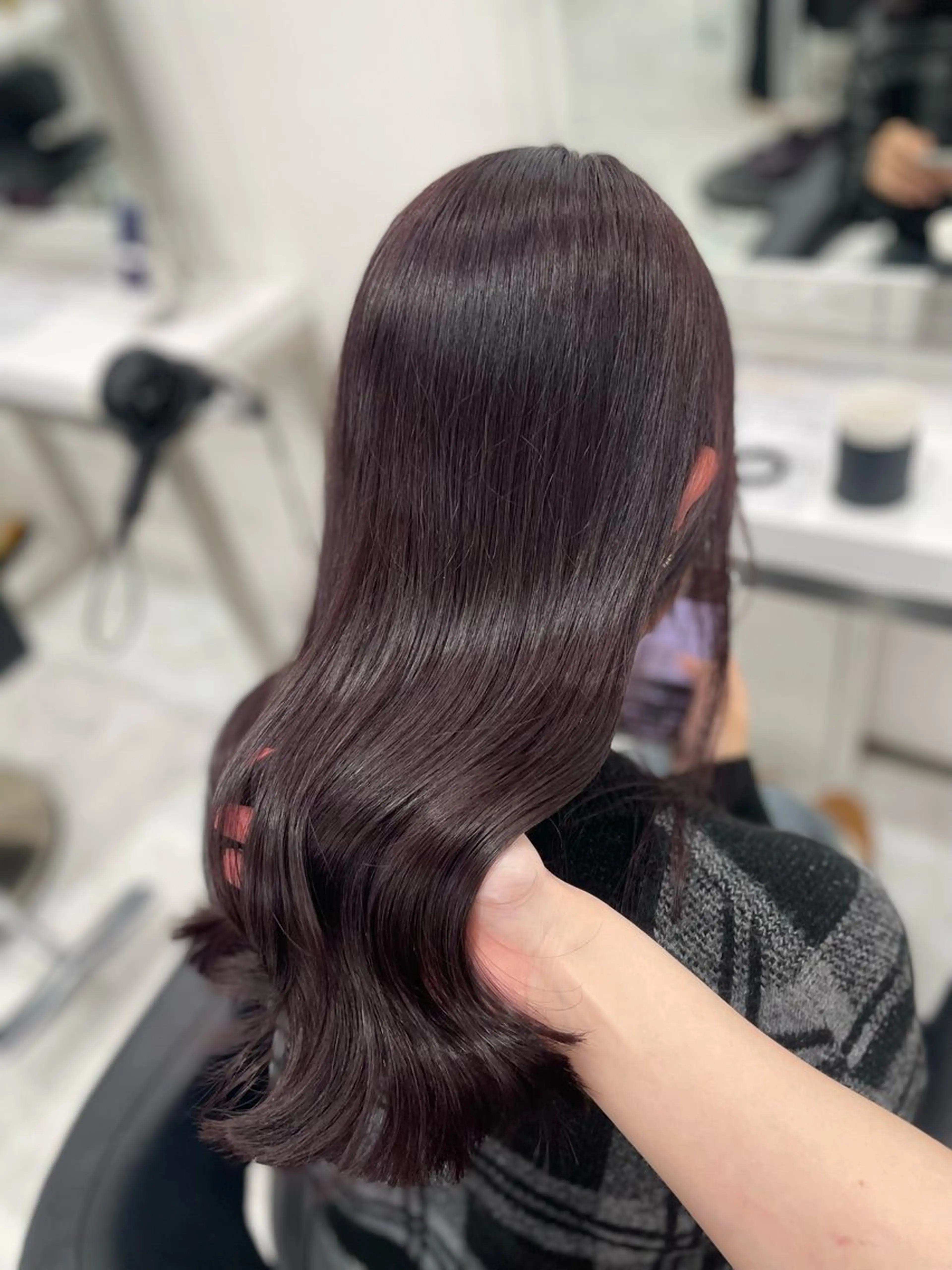 セミロング ケアカラー 髪質改善 トリートメント 💗トレンド暖色ヘア Natsumi 💗のヘアスタイル