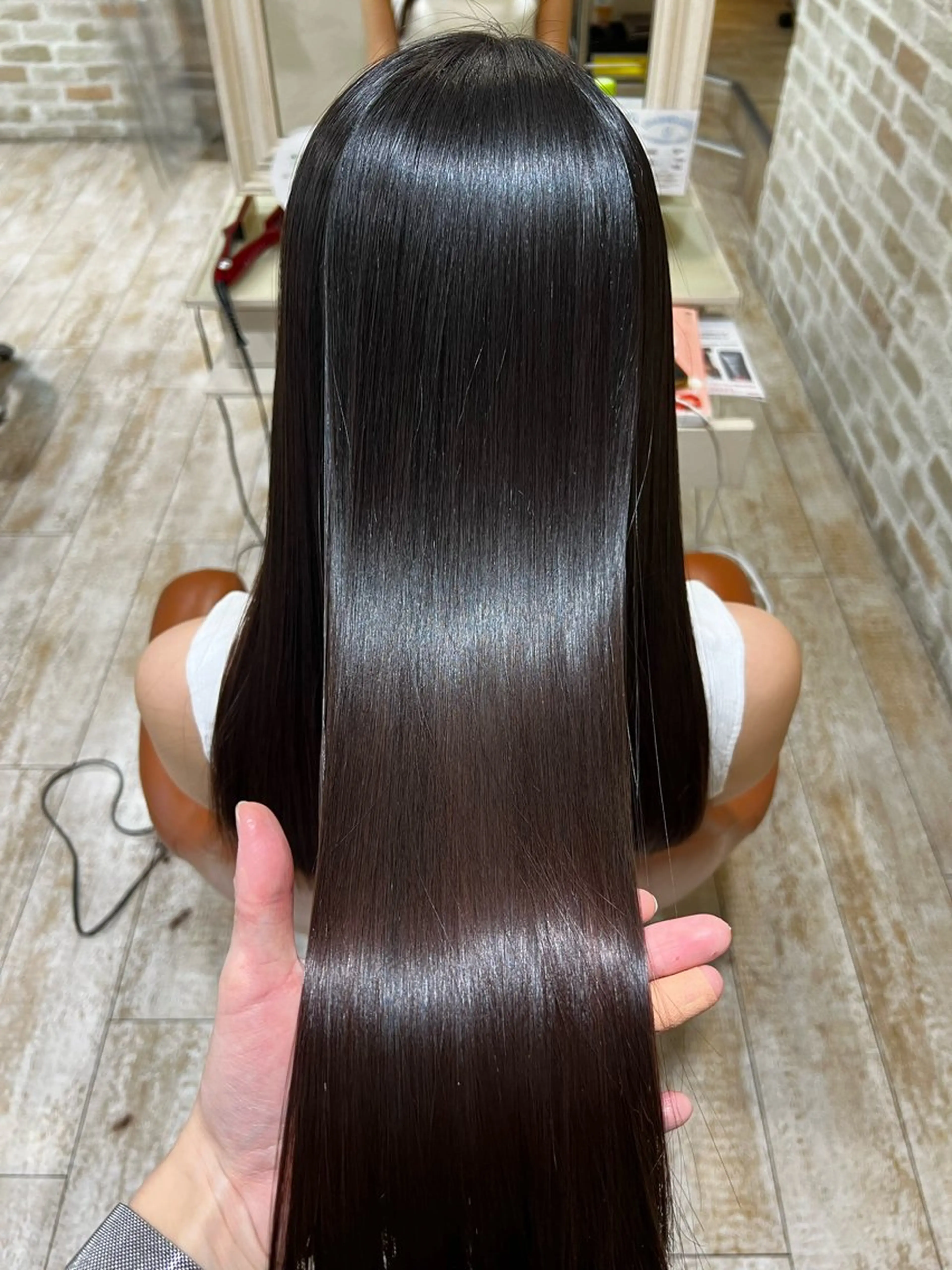 ロング 縮毛矯正 南 美優のヘアスタイル