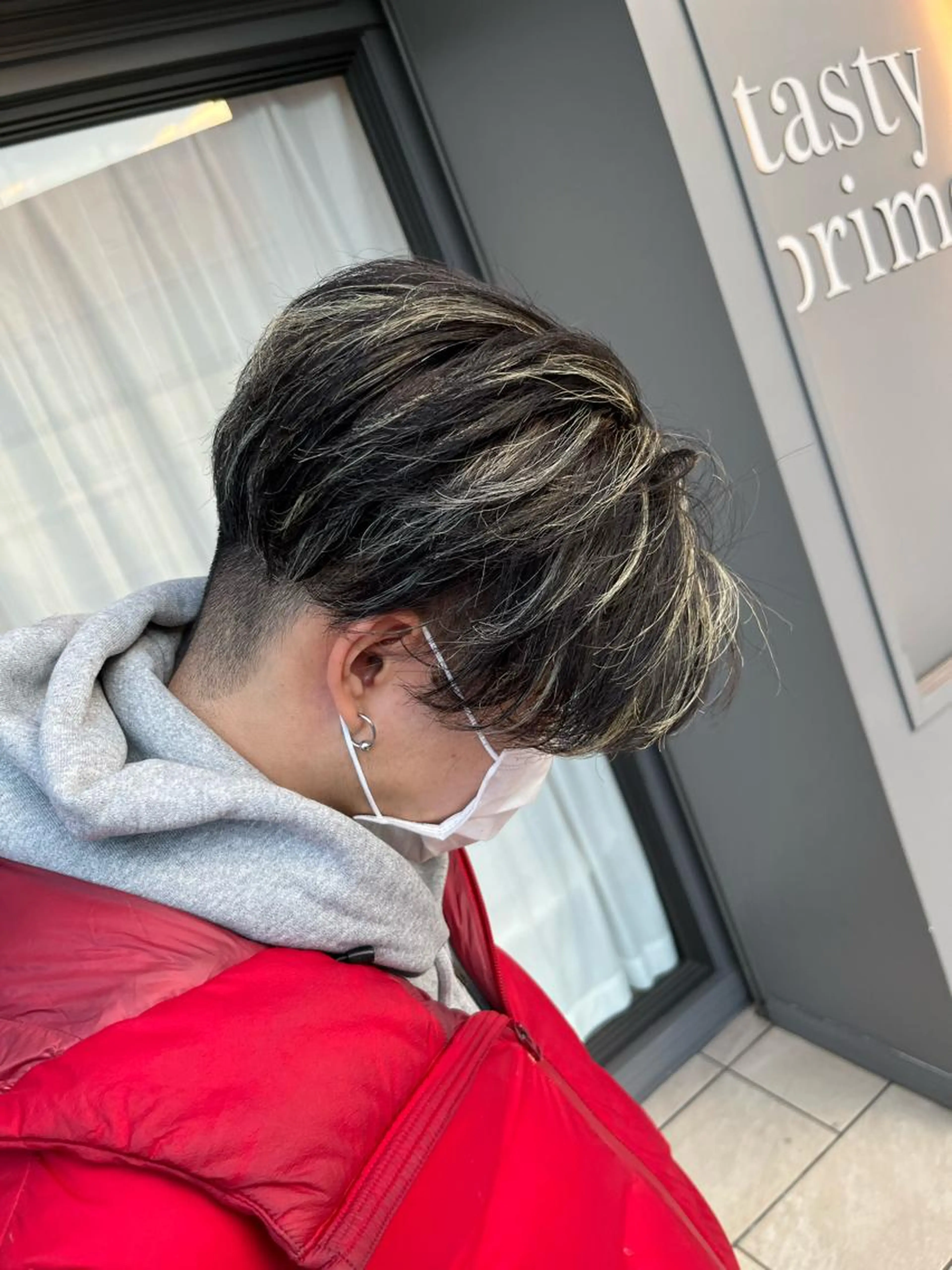 メンズカット＋ハイライト＋フルカラーの写真