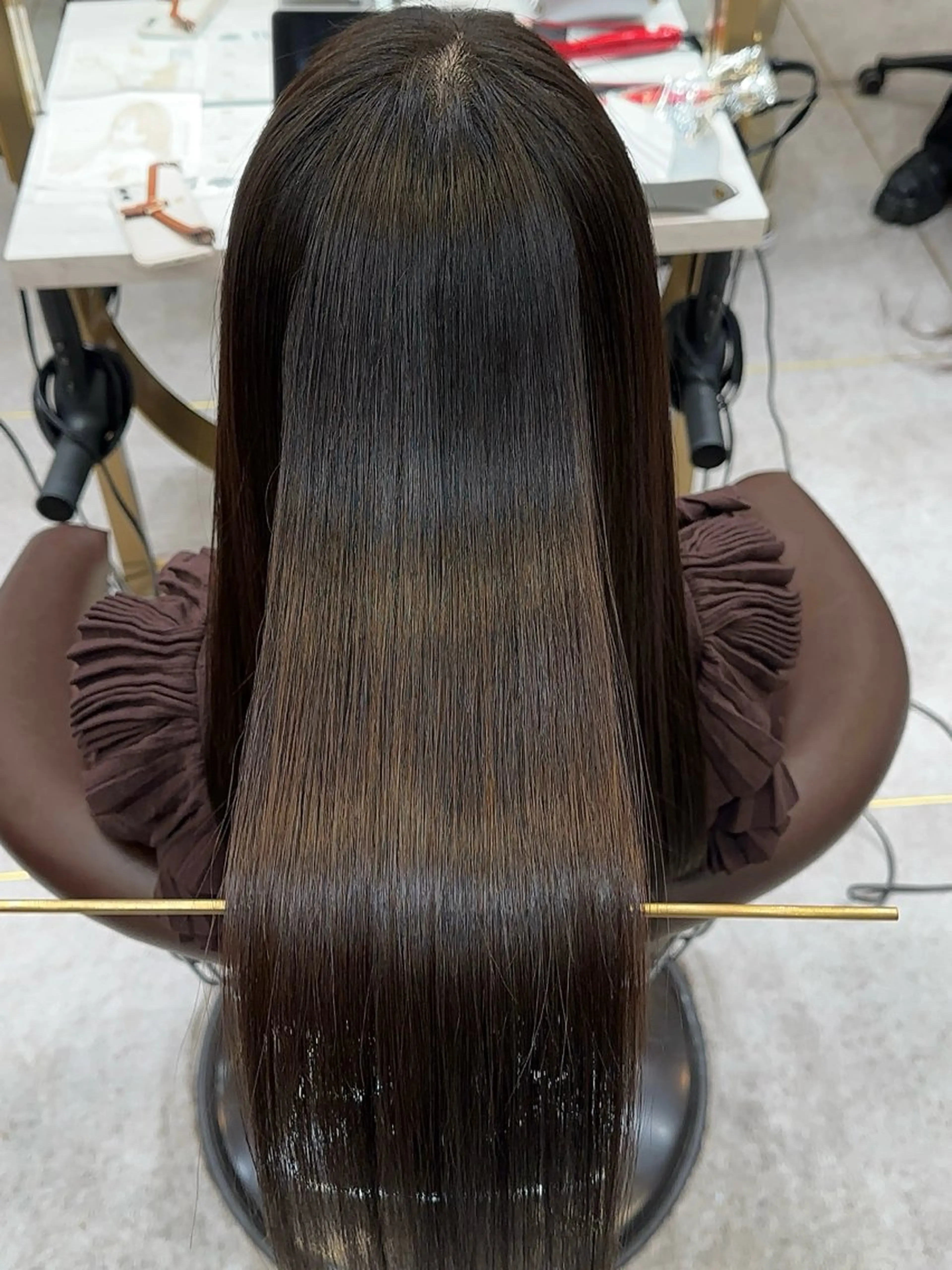 ロング カット 縮毛矯正 トリートメント 地毛風縮毛矯正 ☘️松井　傑のヘアスタイル