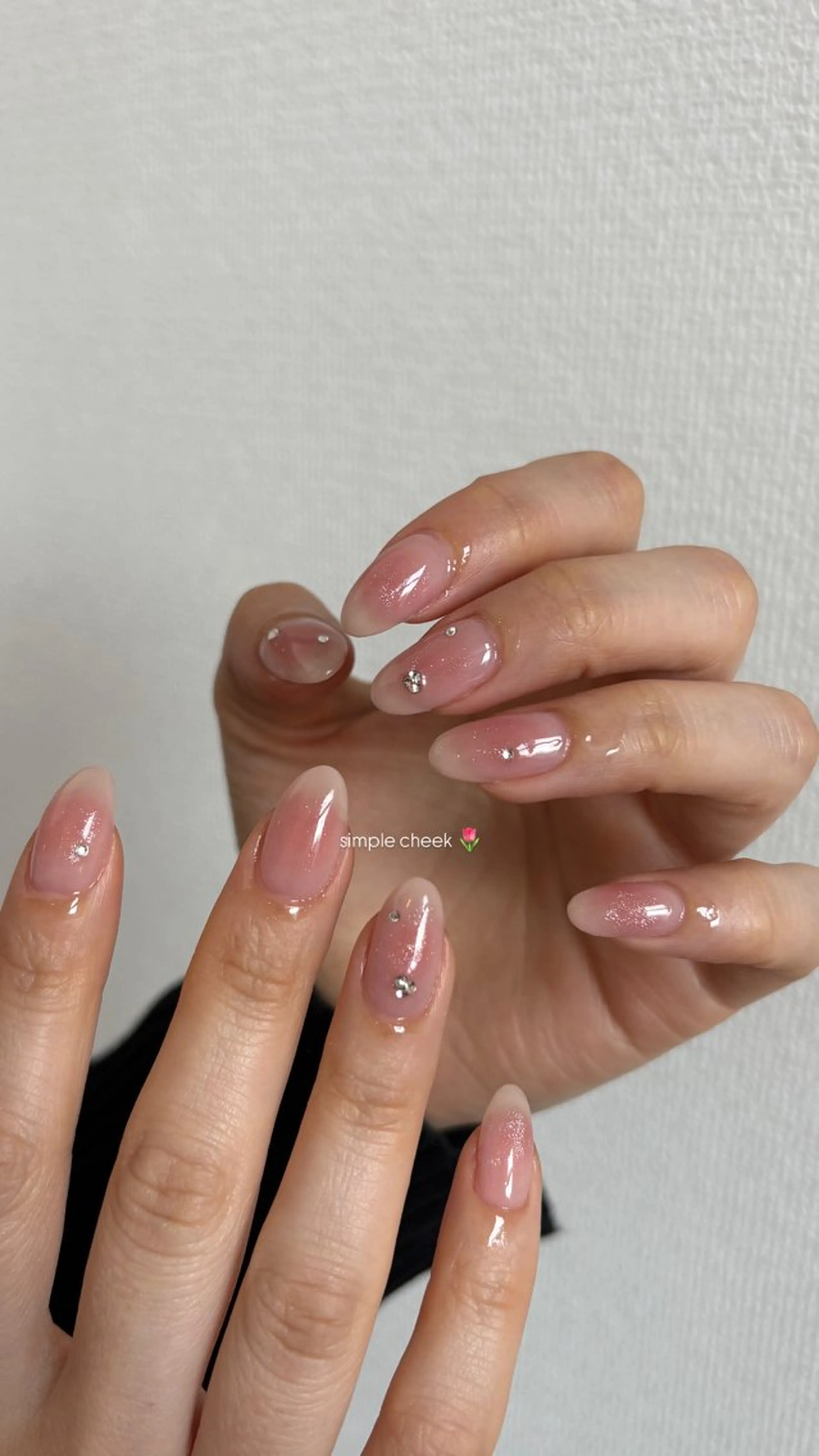 ネイル チークネイル キラキラネイル マグネットネイル private nailsalon Fofo所属・Fofo フォフォのネイルデザイン