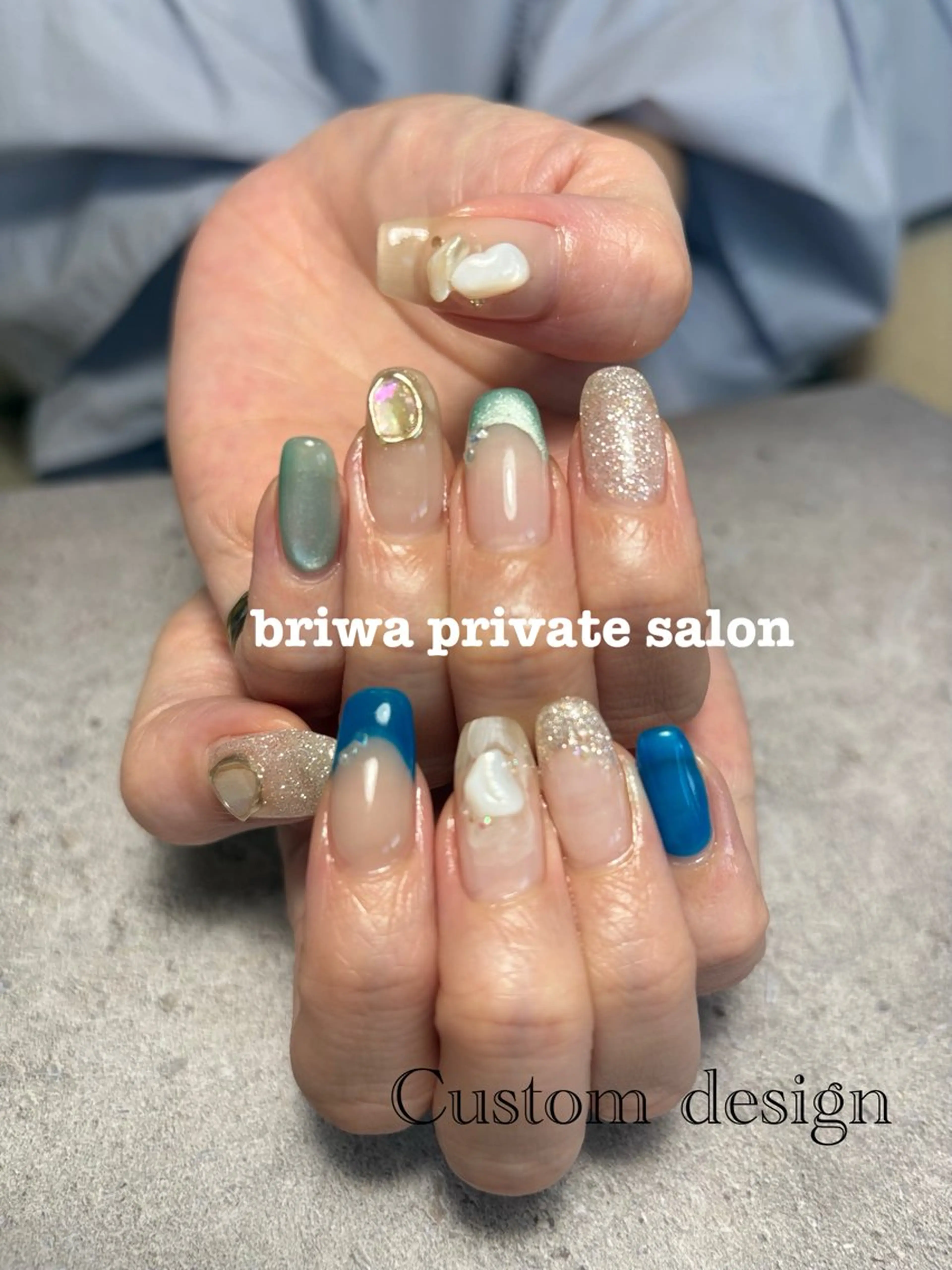 ネイル ハンドネイル Briwa✨nail 💅enoi ❤︎のネイルデザイン