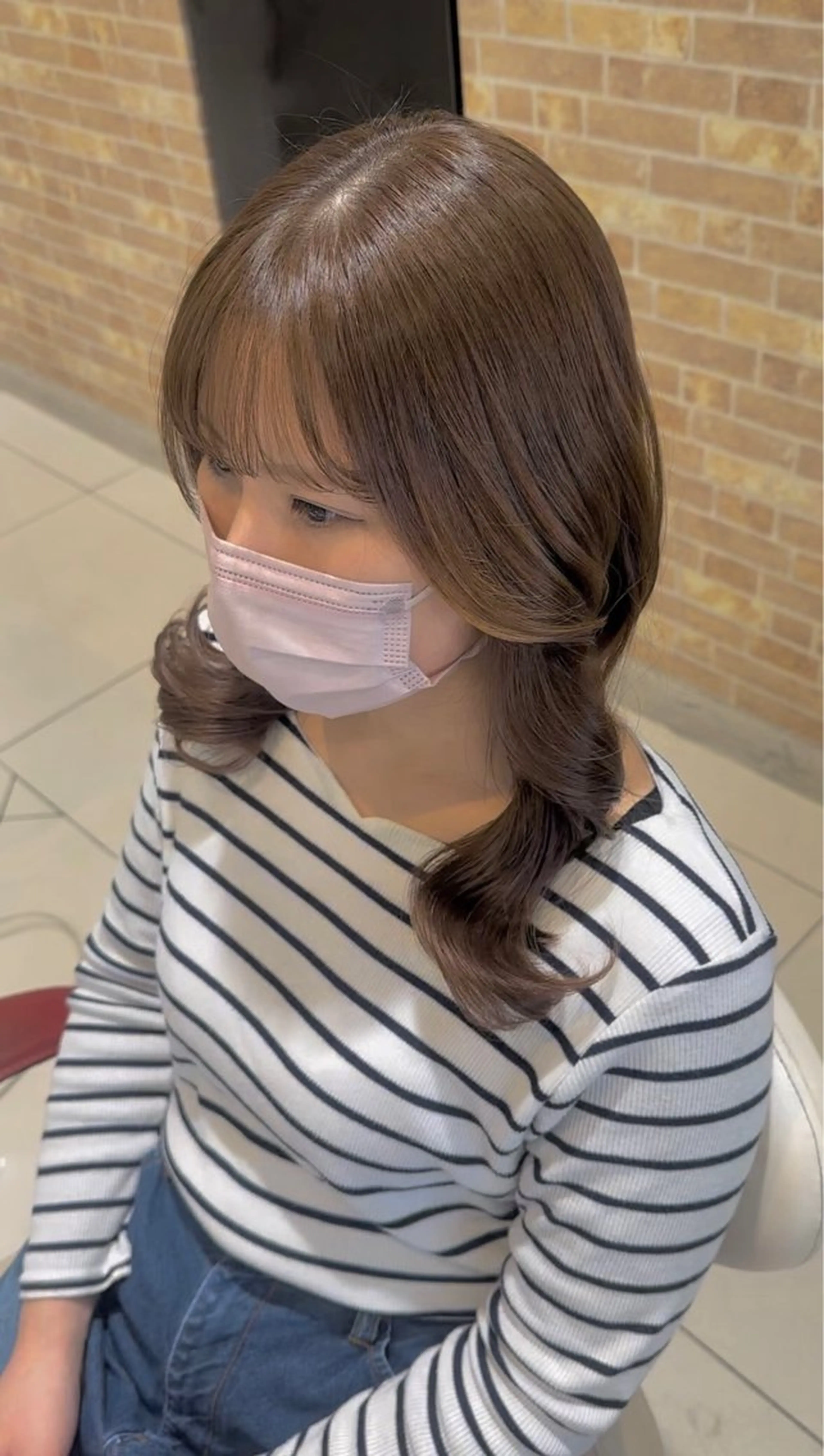 ロング 顔まわりレイヤー 顔周りカット 韓国風ヘア レイヤーカット 似合わせカット 大人レイヤー& 透明感カラー💄のヘアスタイル