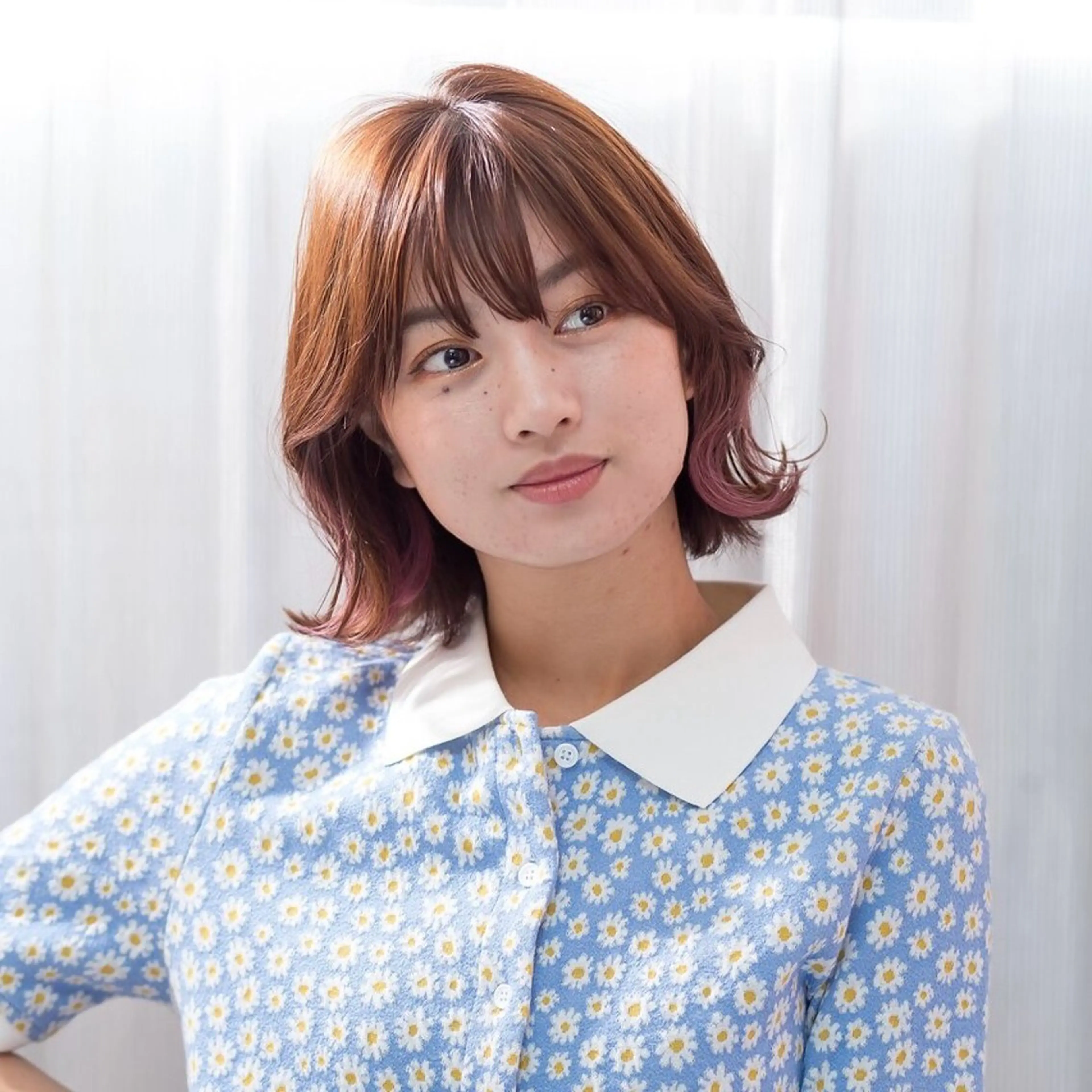 ミディアム カラー カット ヘアカラー トリートメント 奈良/登美ヶ丘/ ユウタのヘアスタイル