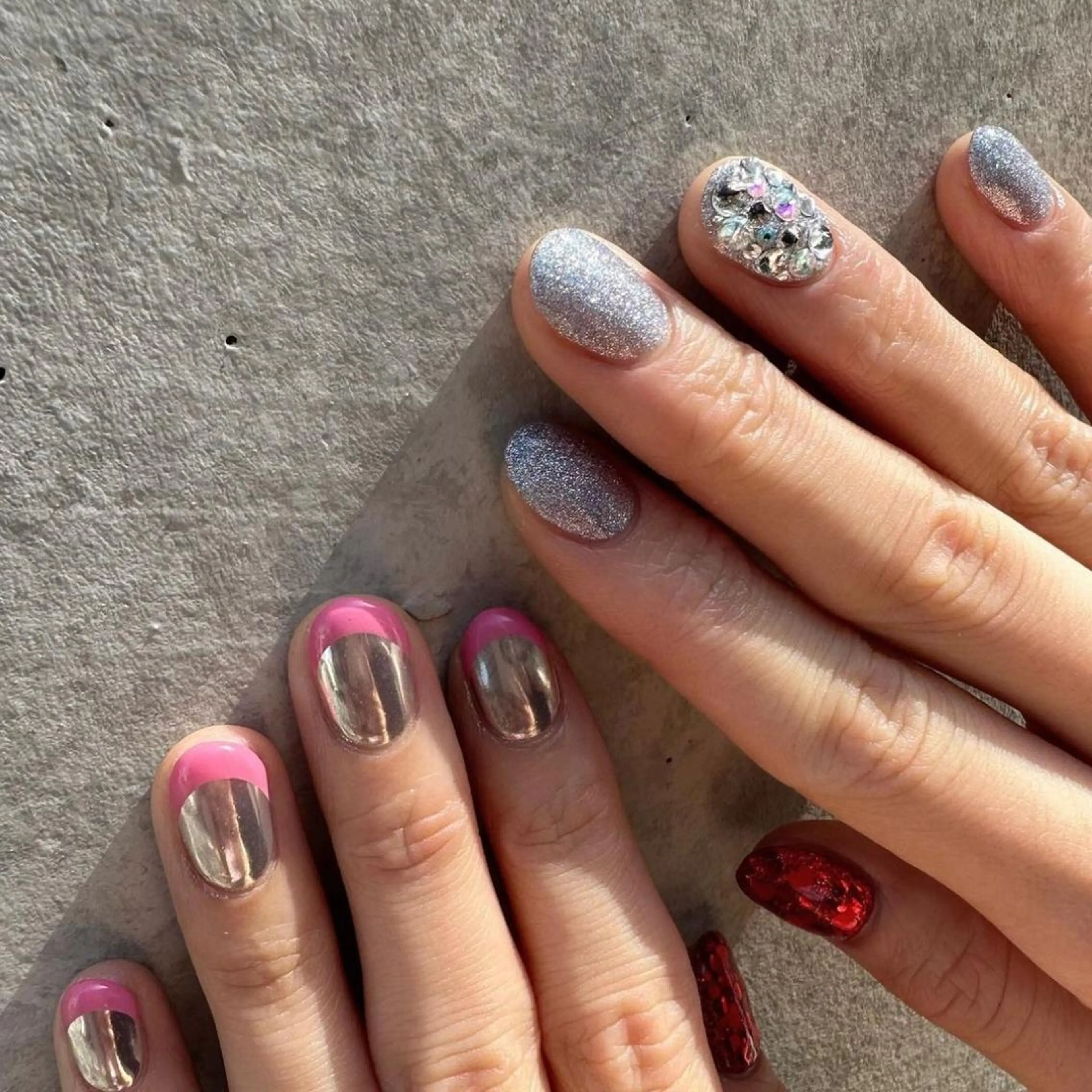 ネイル クリアネイル フレンチネイル 氷ネイル・うるうるネイル キラキラネイル 韓国ネイル 🪞KAPE NAIL 🪞のネイルデザイン