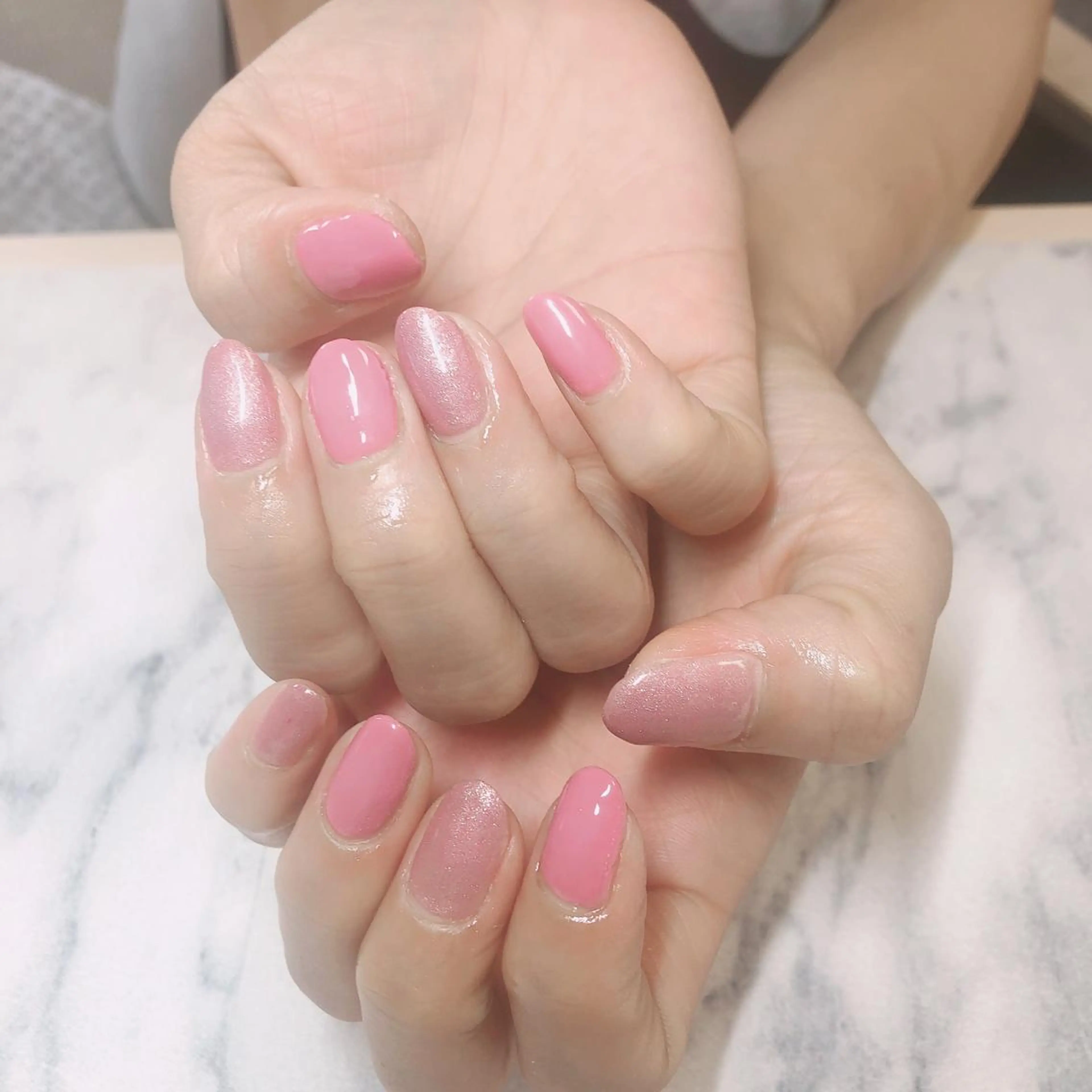 ネイル ワンカラーネイル 結城 怜菜のネイルデザイン