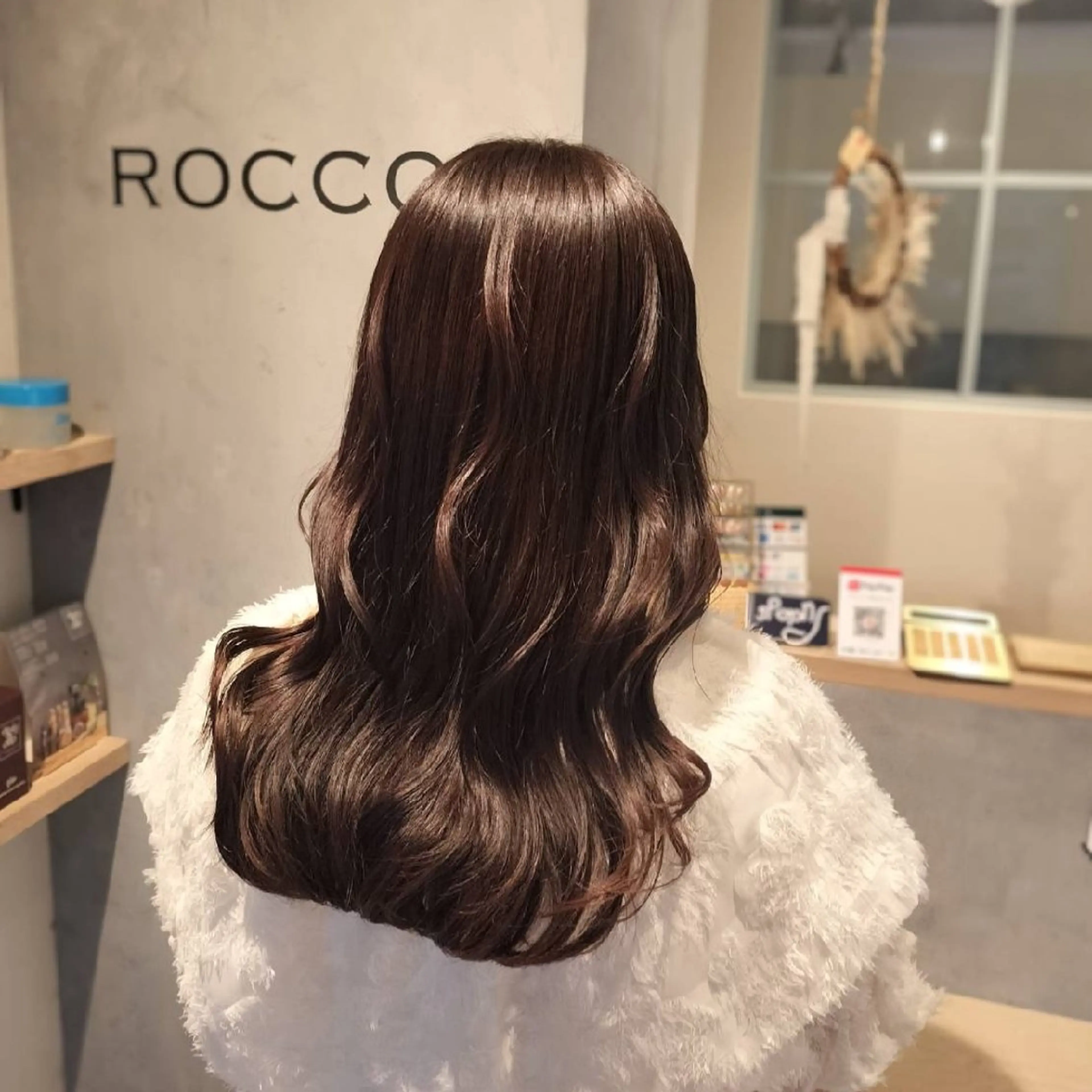 ロング ヘアカラー ROCCO ひなこのヘアスタイル
