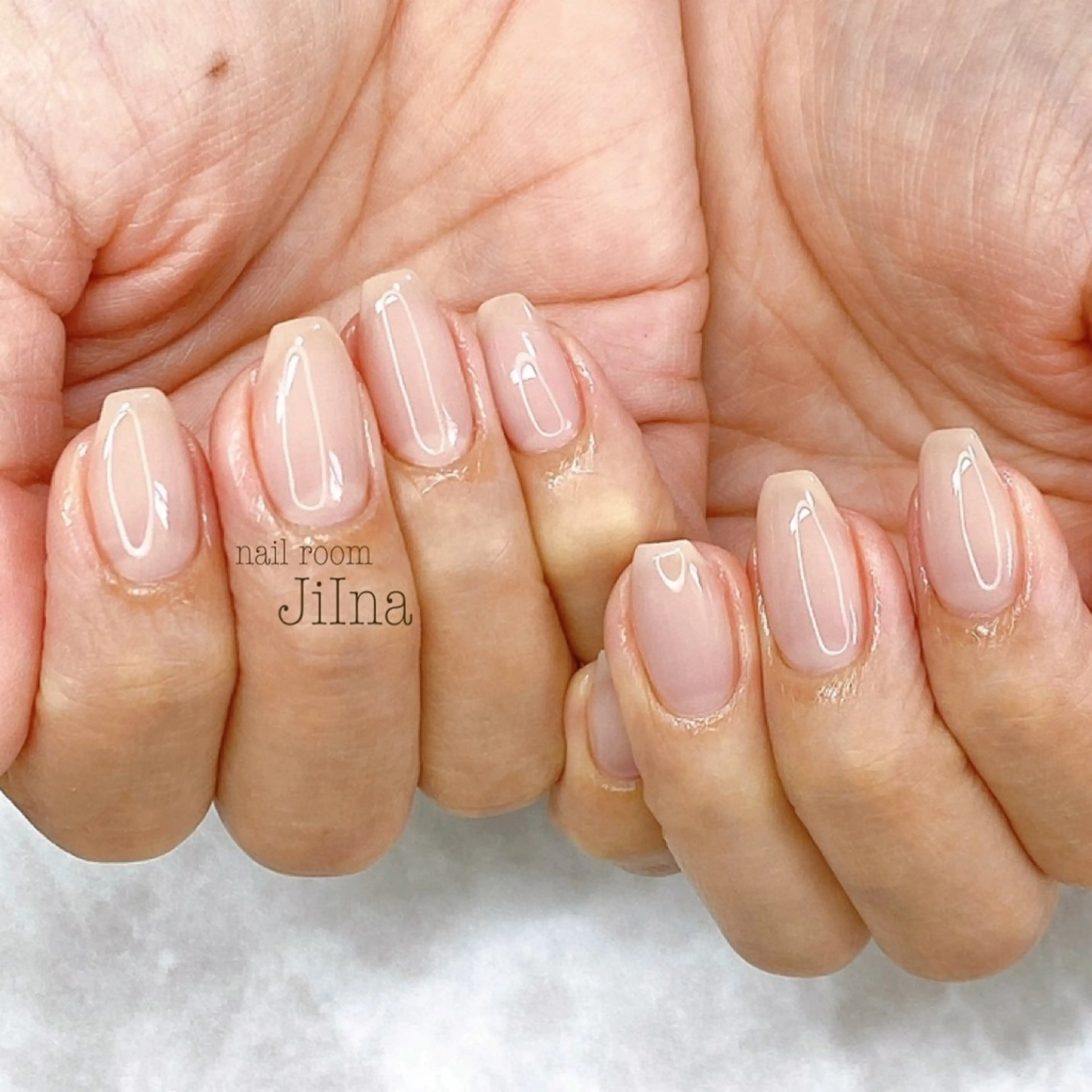 ネイル ワンカラーネイル nail room JiInaのネイルデザイン