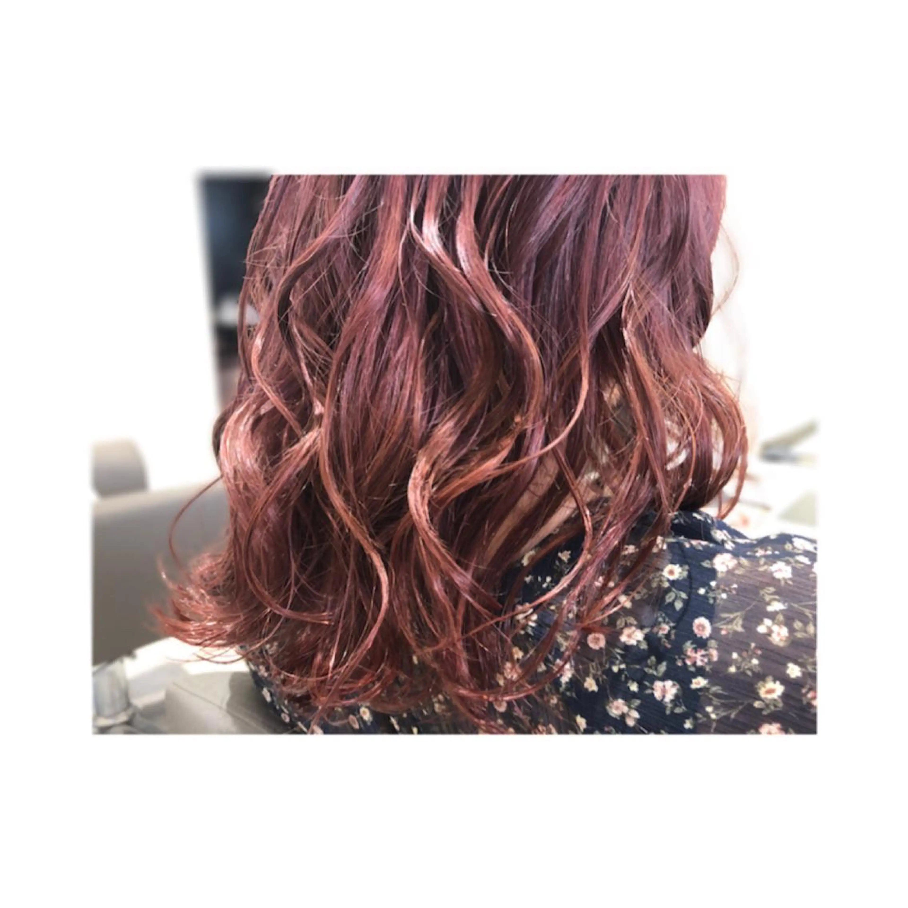 ミディアム カラー ダブルカラー ラベンダーカラー ピンクカラー ピンクラベンダー まちだ ひとみのヘアスタイル