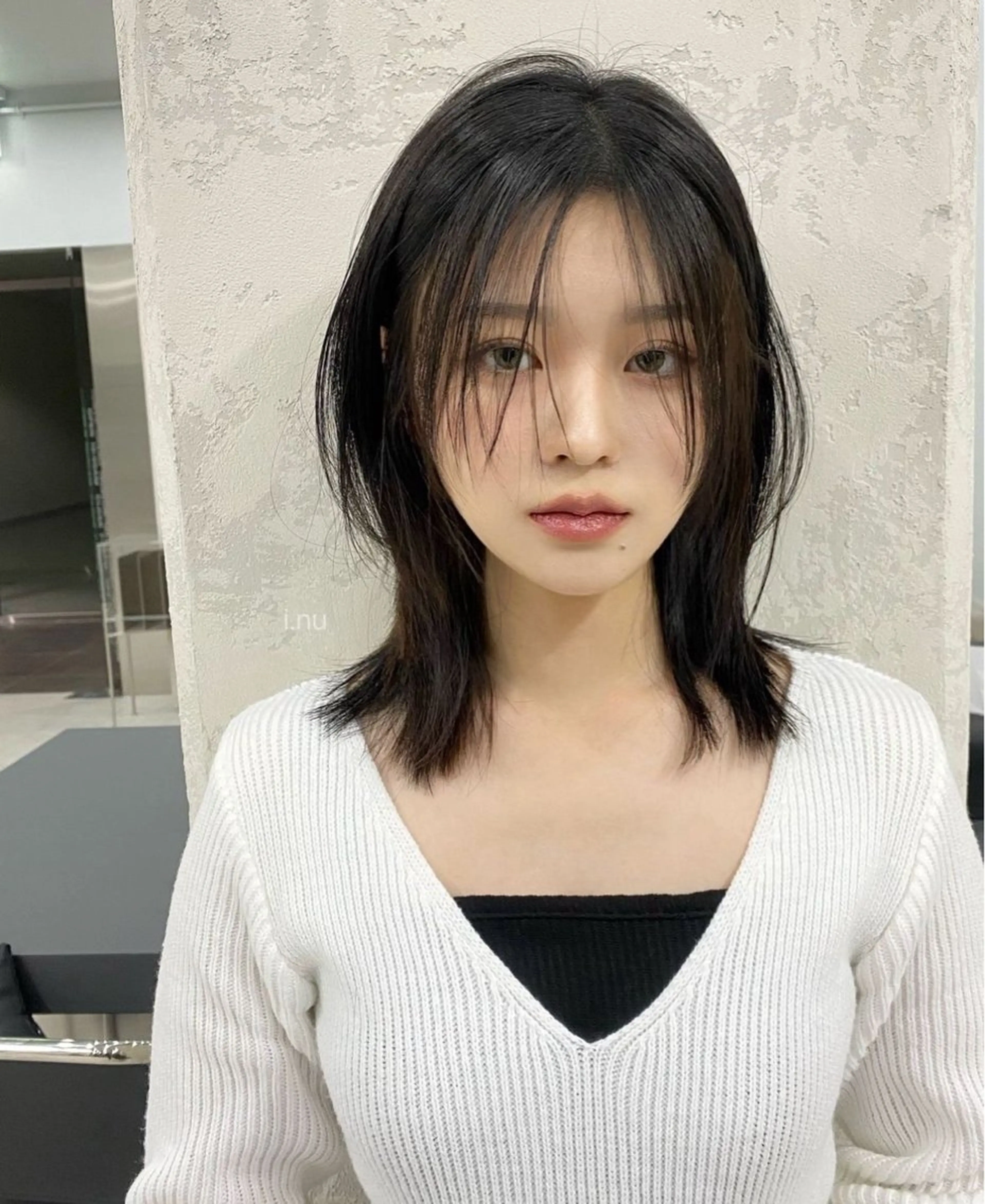 セミロング カラー パーマ カット ヘアカラー トリートメント レイヤー/グレージュ 赤み消し/コウスケのヘアスタイル