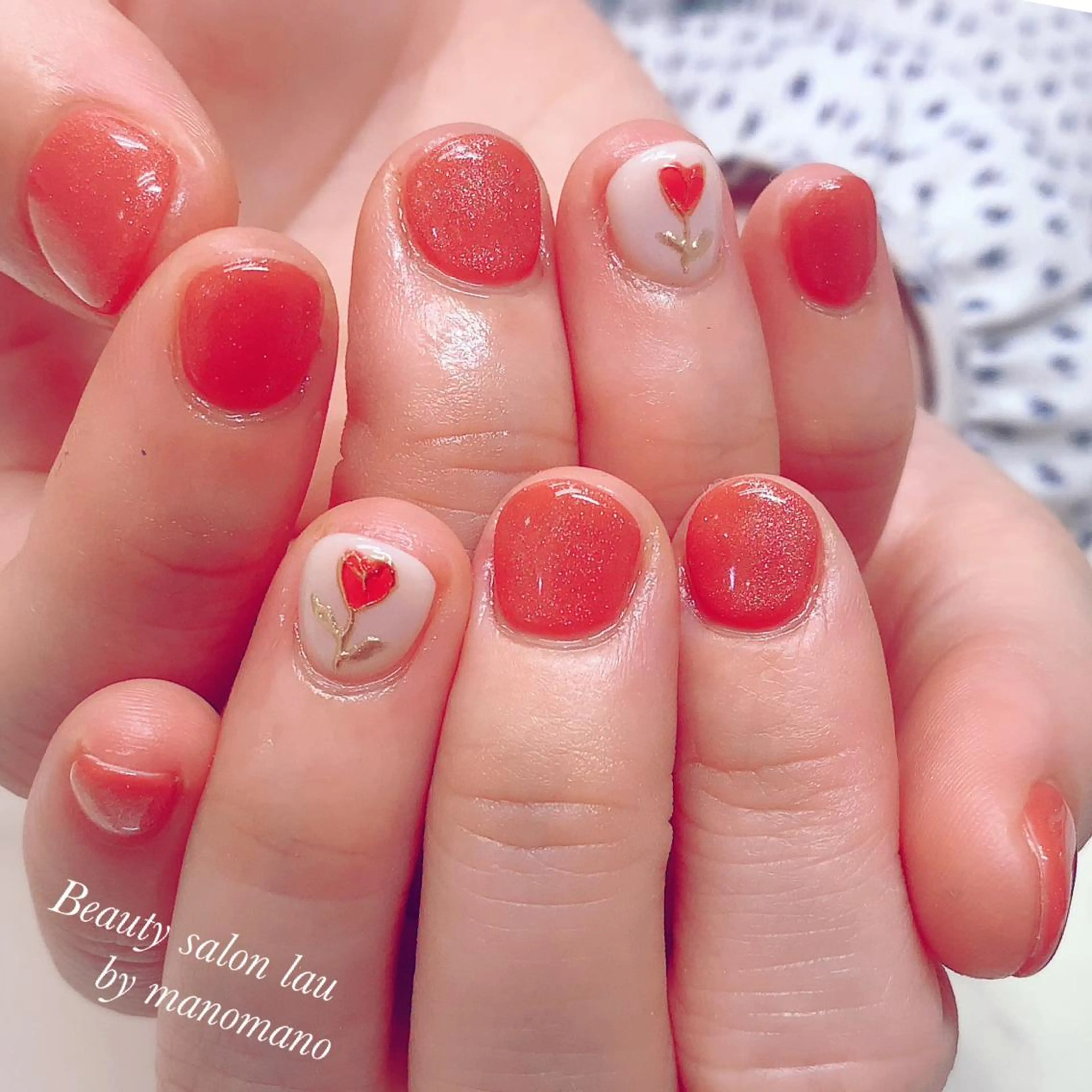 ネイル ハンドネイル ラウバイマノマノ なかざとのネイルデザイン