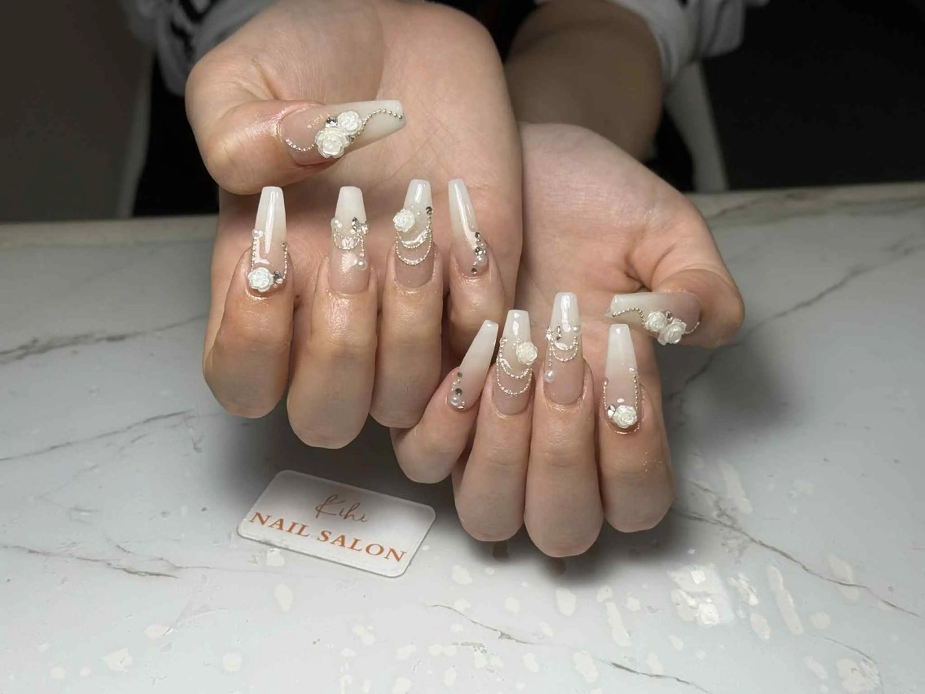 ネイル アートネイル フレンチネイル ジェルネイル グラデーション 韓国ネイル ハンドネイル ハンドケア Nail Salon Kihi さくらのネイルデザイン