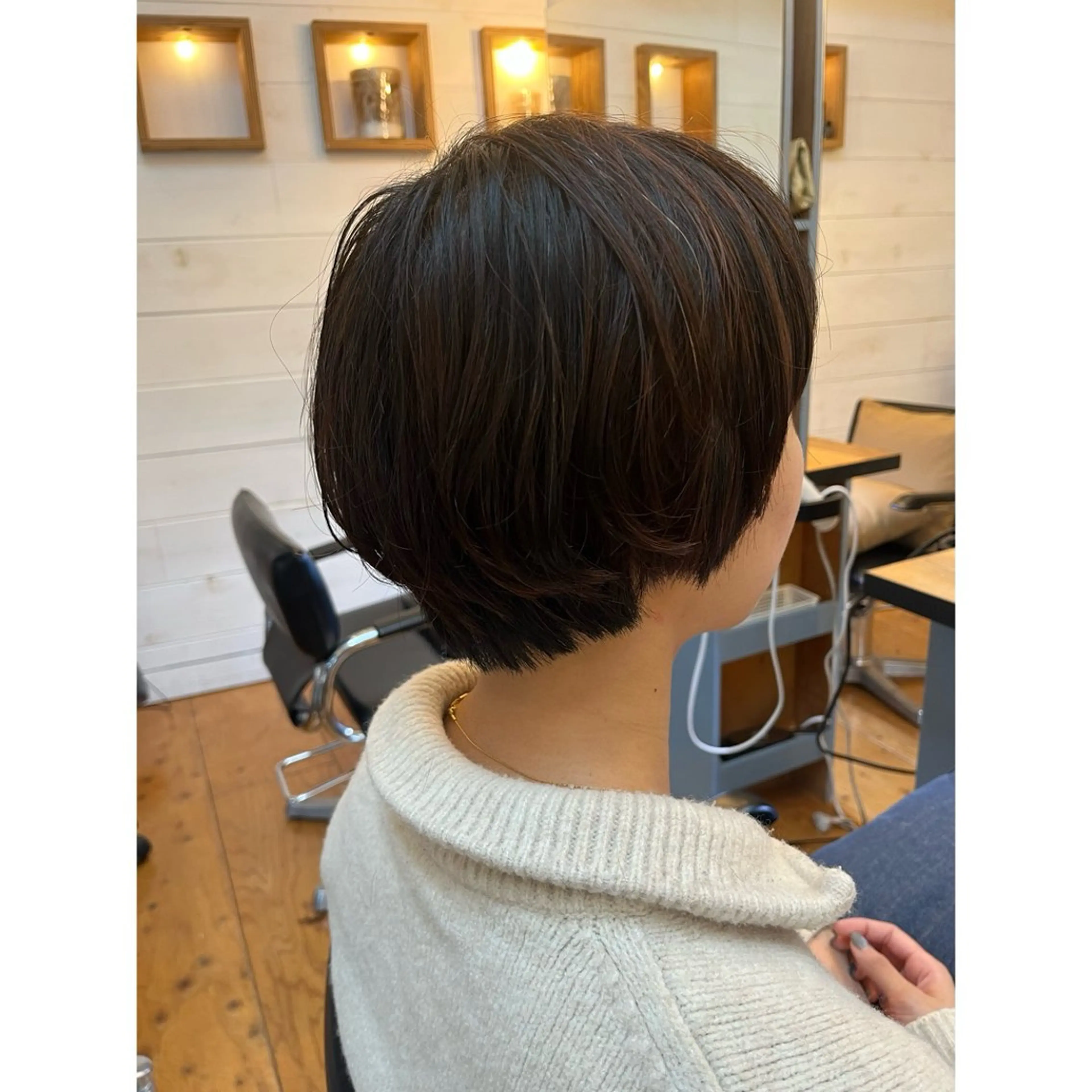ショート カラー ショートボブ ボブ ショートヘア カット ヘアカラー トリートメント Lagom なかだのヘアスタイル