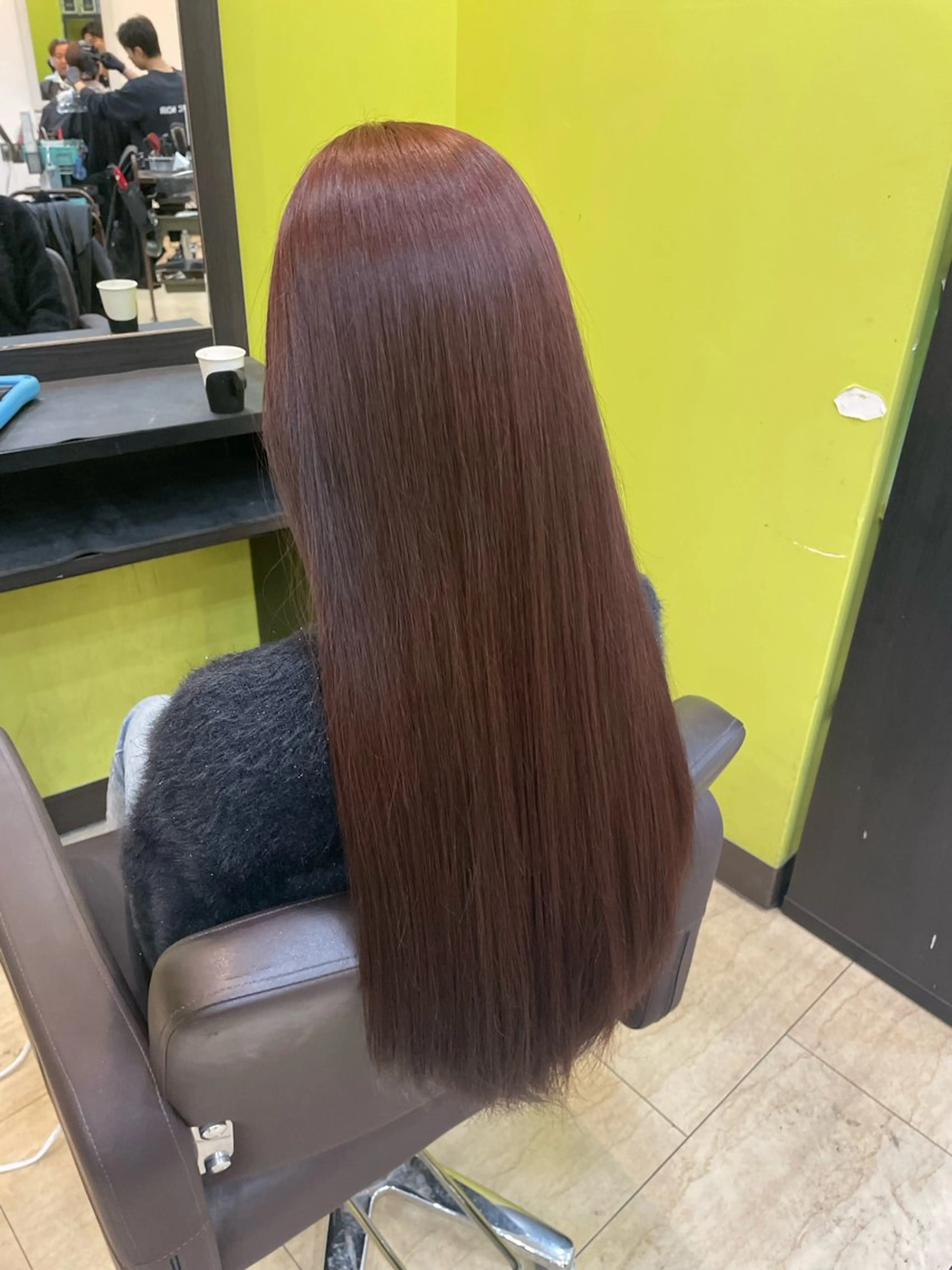 ロング ヘアカラー トリートメント 奥野碧🌈艶髪 /ダメージレスカラーのヘアスタイル