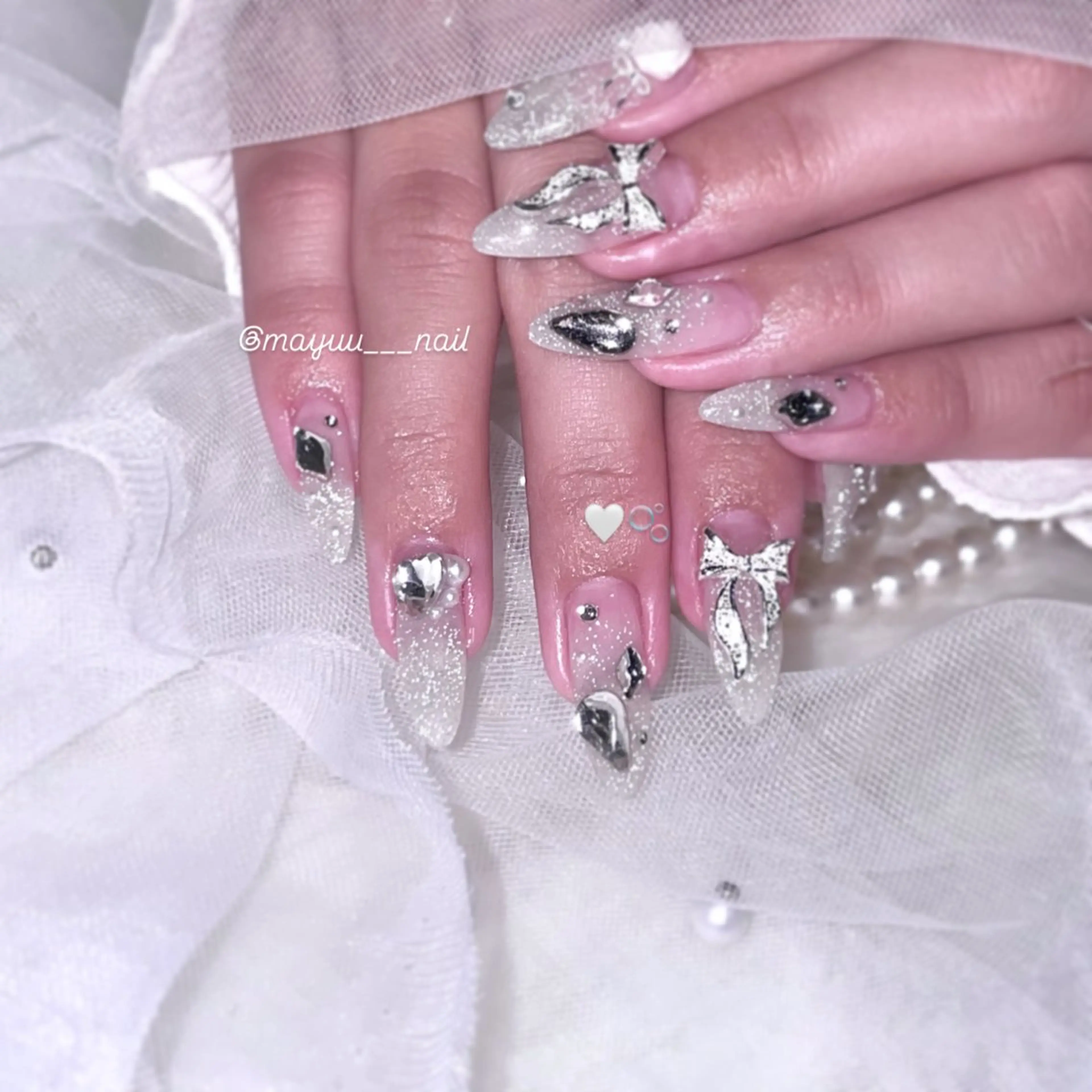 ネイル ハンドネイル 🎀 Mayu 🎀痛ネイルのネイルデザイン