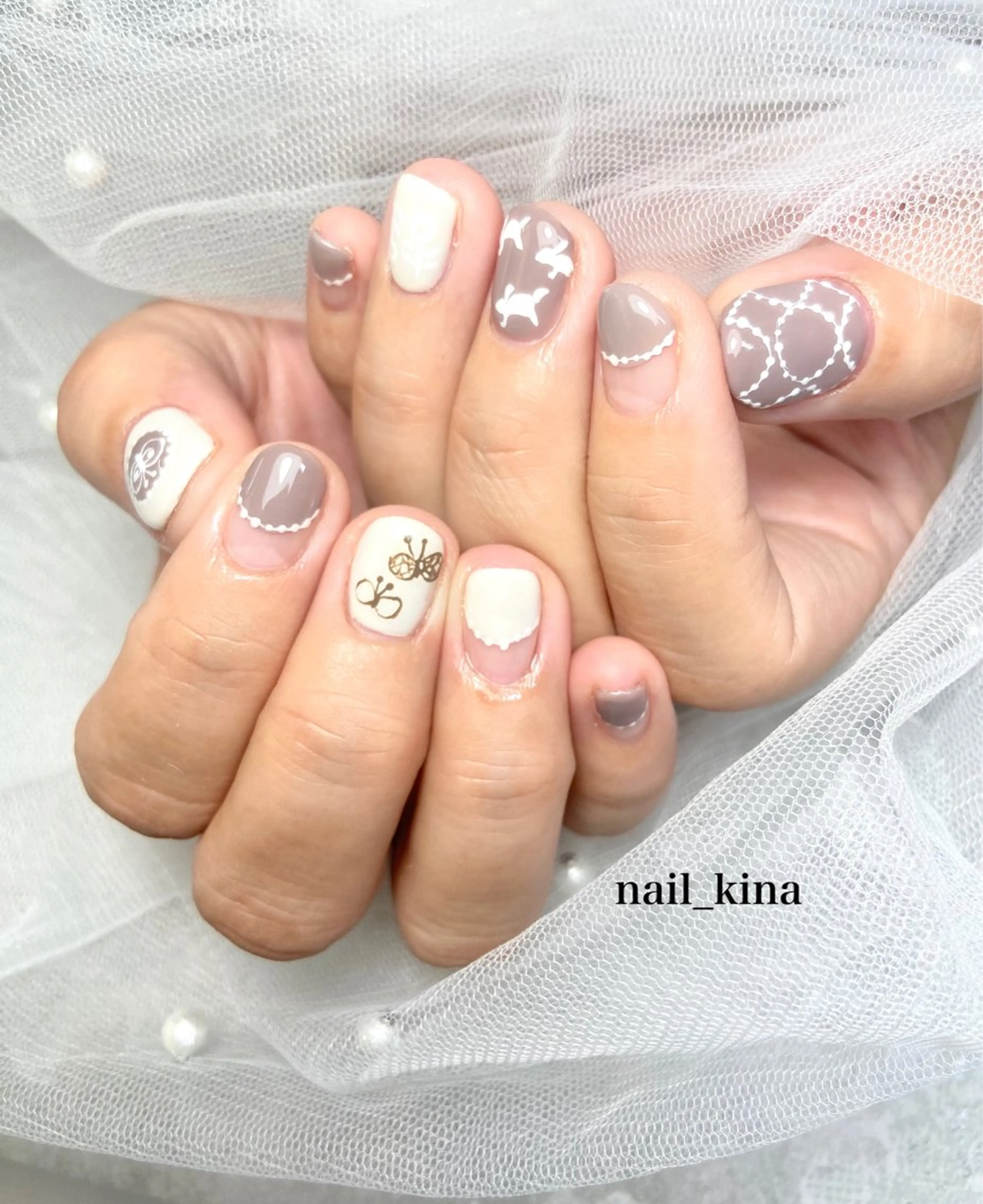 ネイル 持ち込み フットネイル nail_ kinaのネイルデザイン