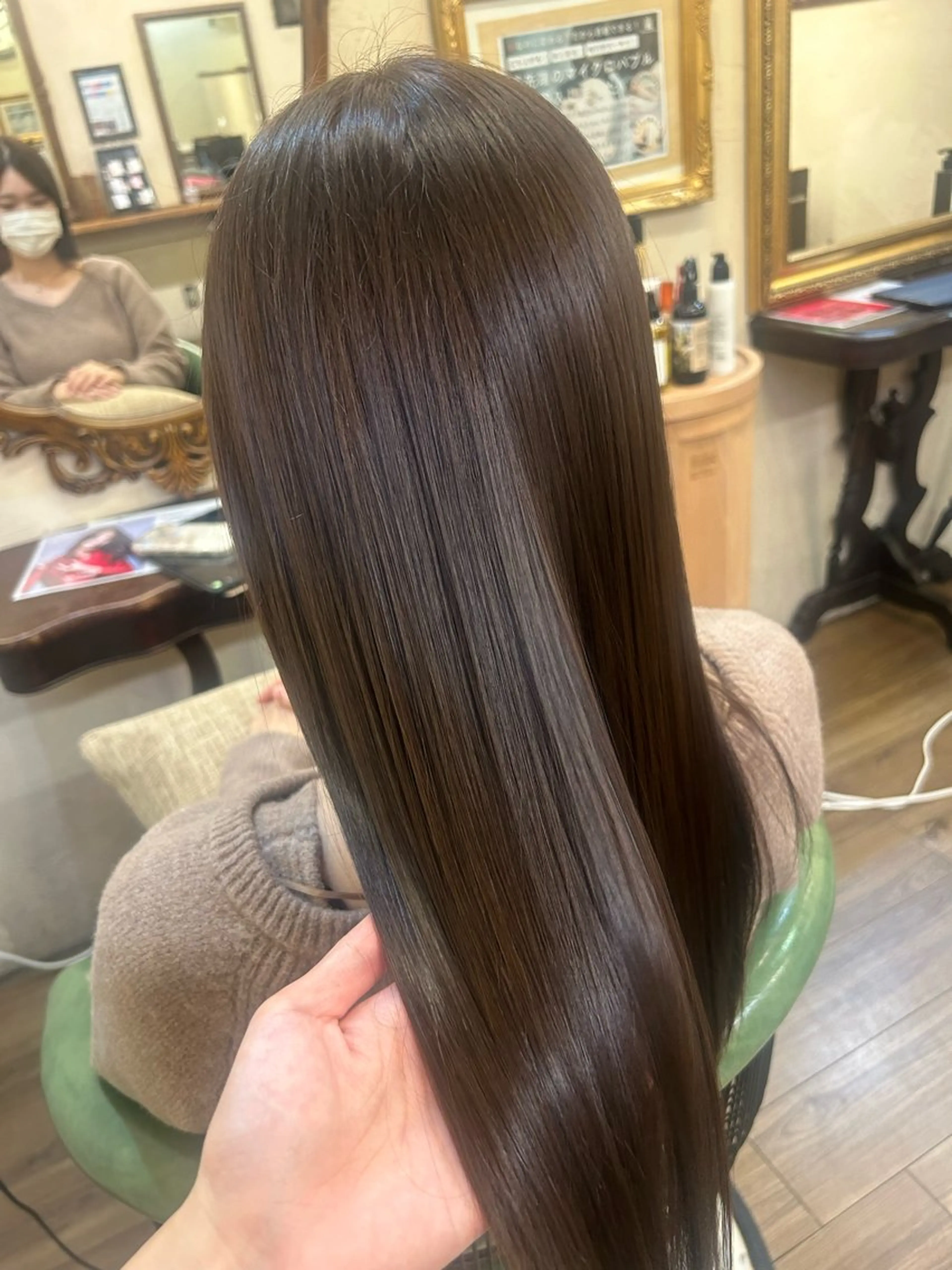 ロング 縮毛矯正 馬場 瑞穂のヘアスタイル