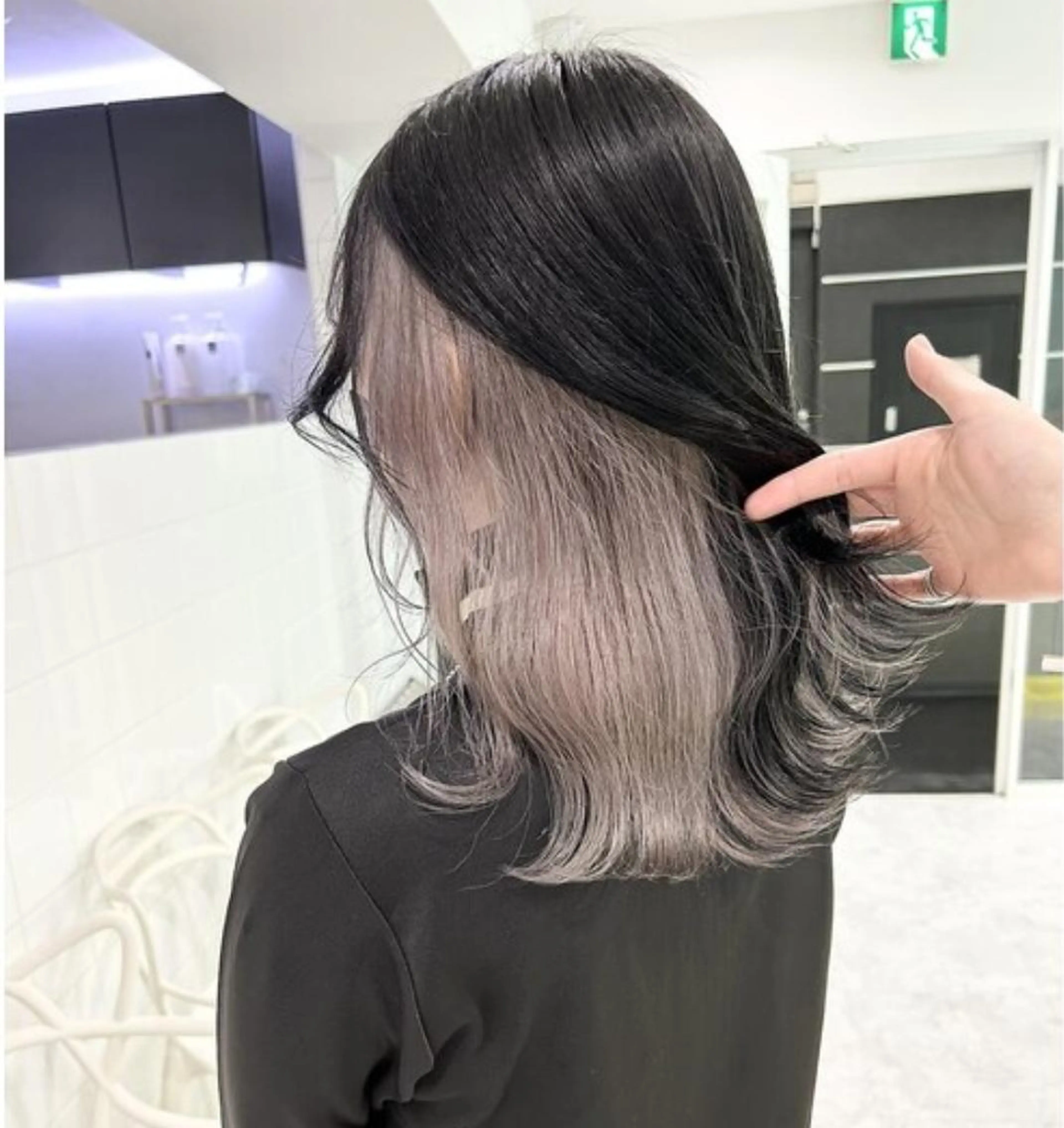 セミロング カラー 🌈カラーとエクステ 🌟エクステのヘアスタイル