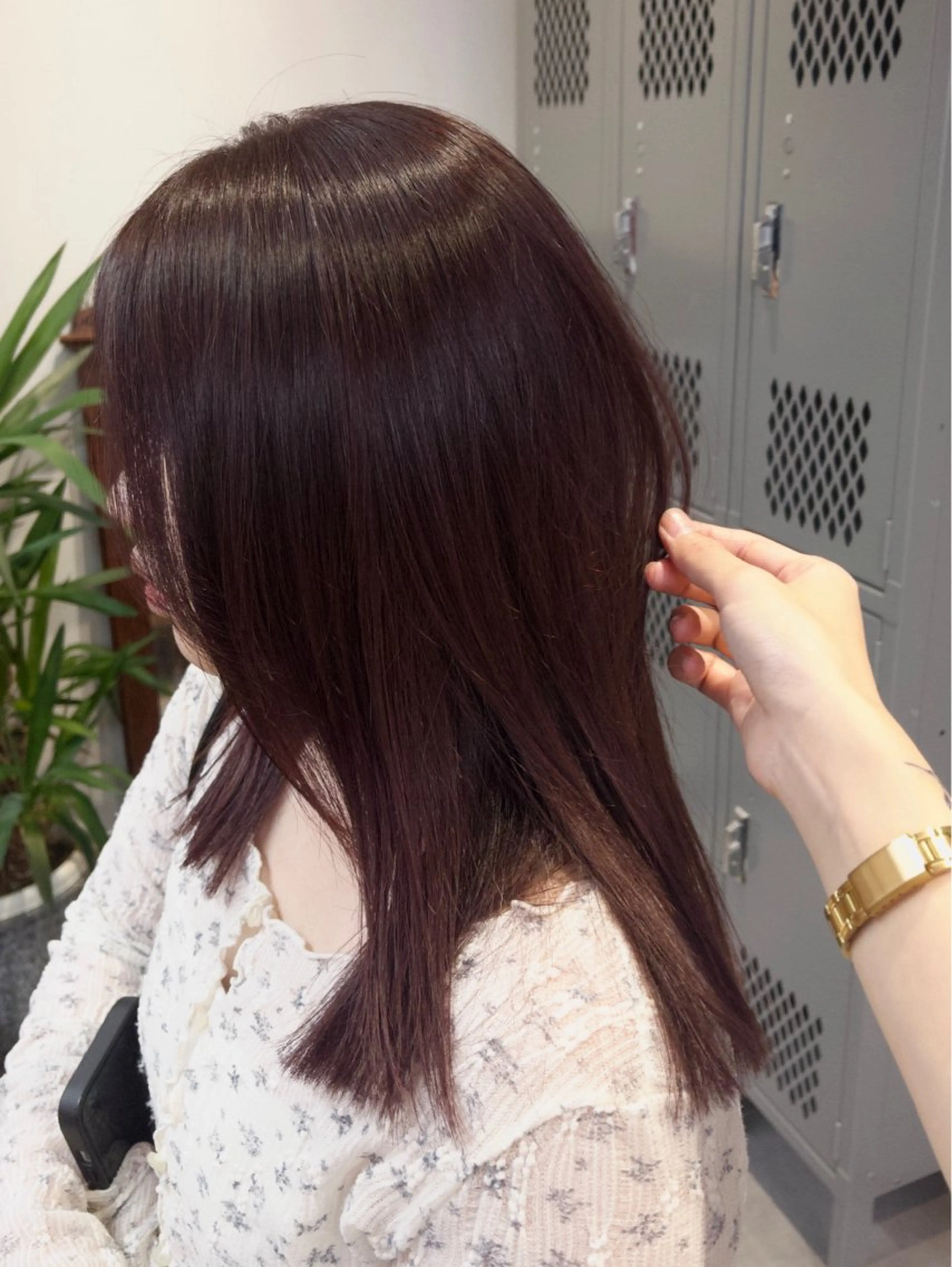 ミディアム ヘアカラー トリートメント kosoraベージュ ハイトーン/デザインのヘアスタイル